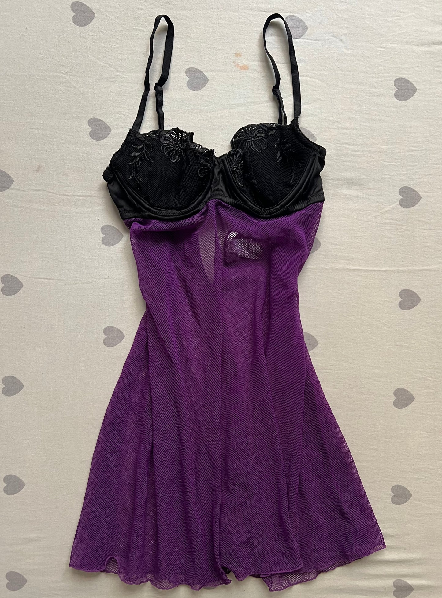Purple Lace lingerie cami