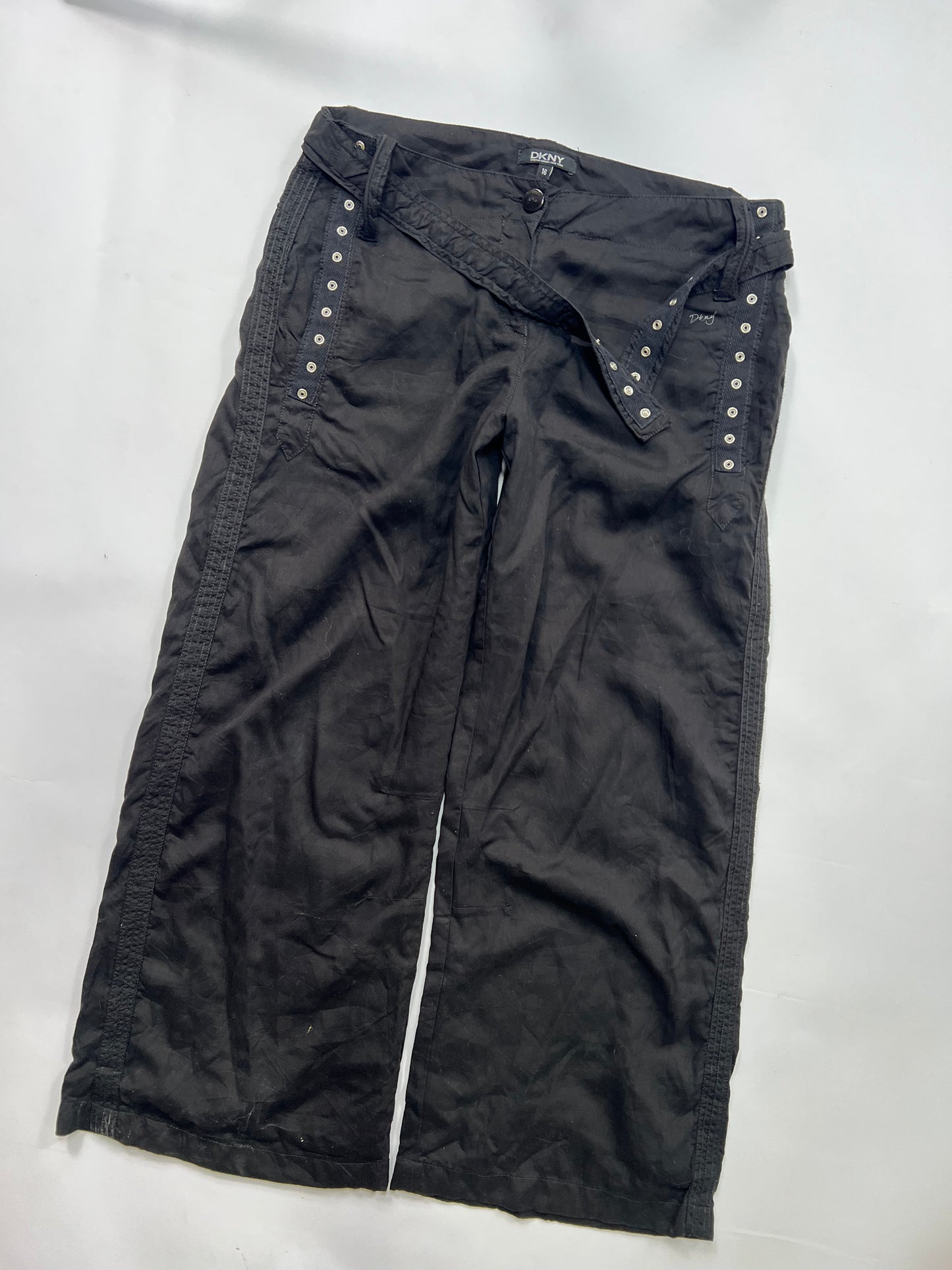 Black Studded Capri Pants