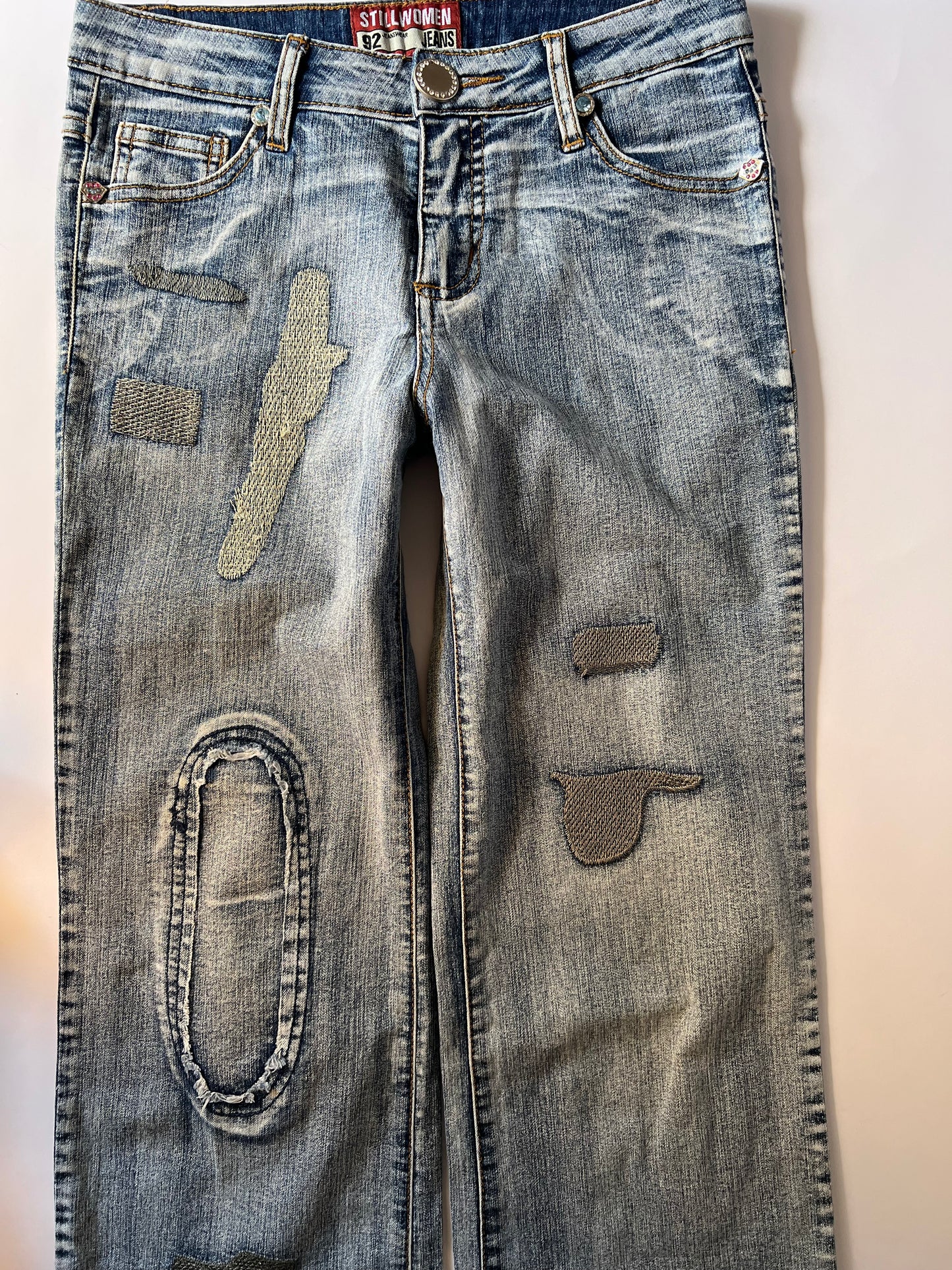 Y2k Denim Capri Pants