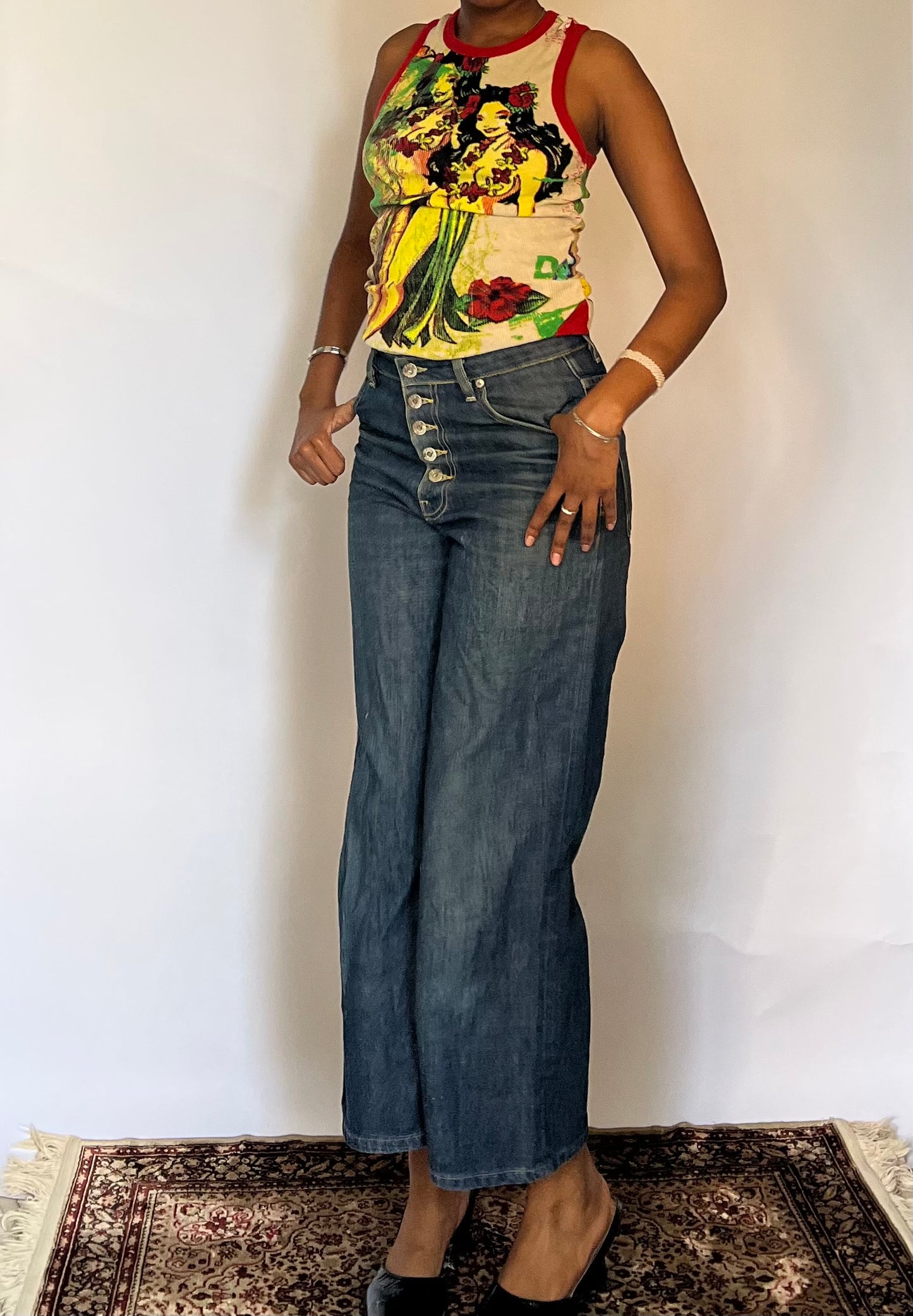 Ribbed Desigual Tank