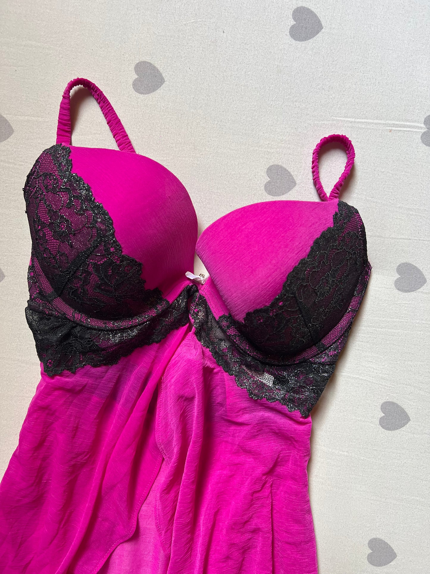 Hot Pink Baby Doll Cami