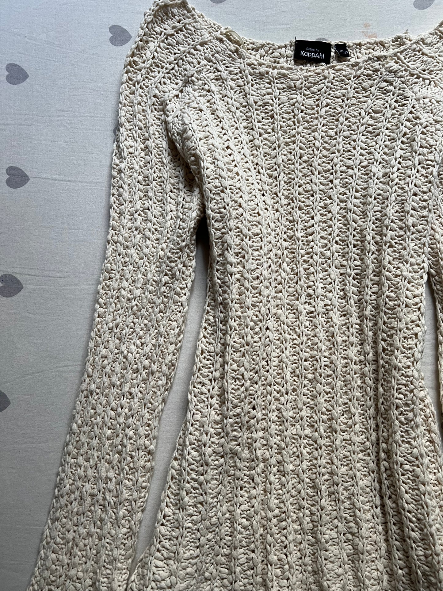 Crochet off the shoulder sweater