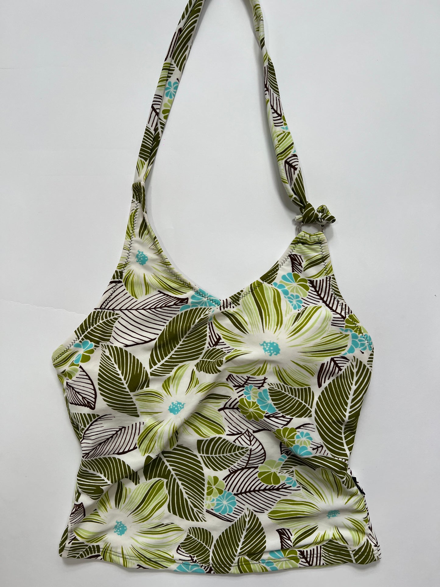 Tropical Floral Halter Top