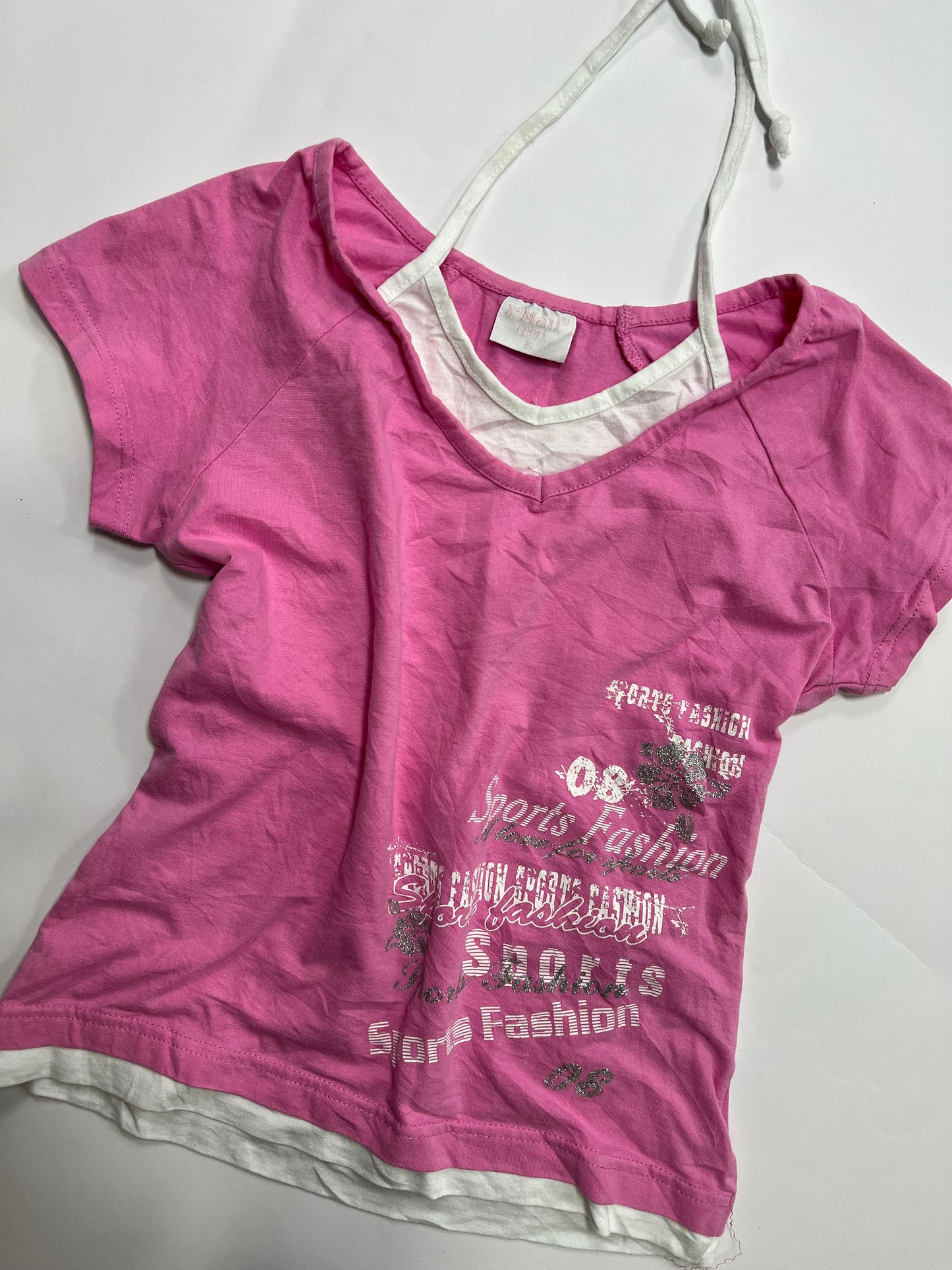 Pink Sports Graphic Tee