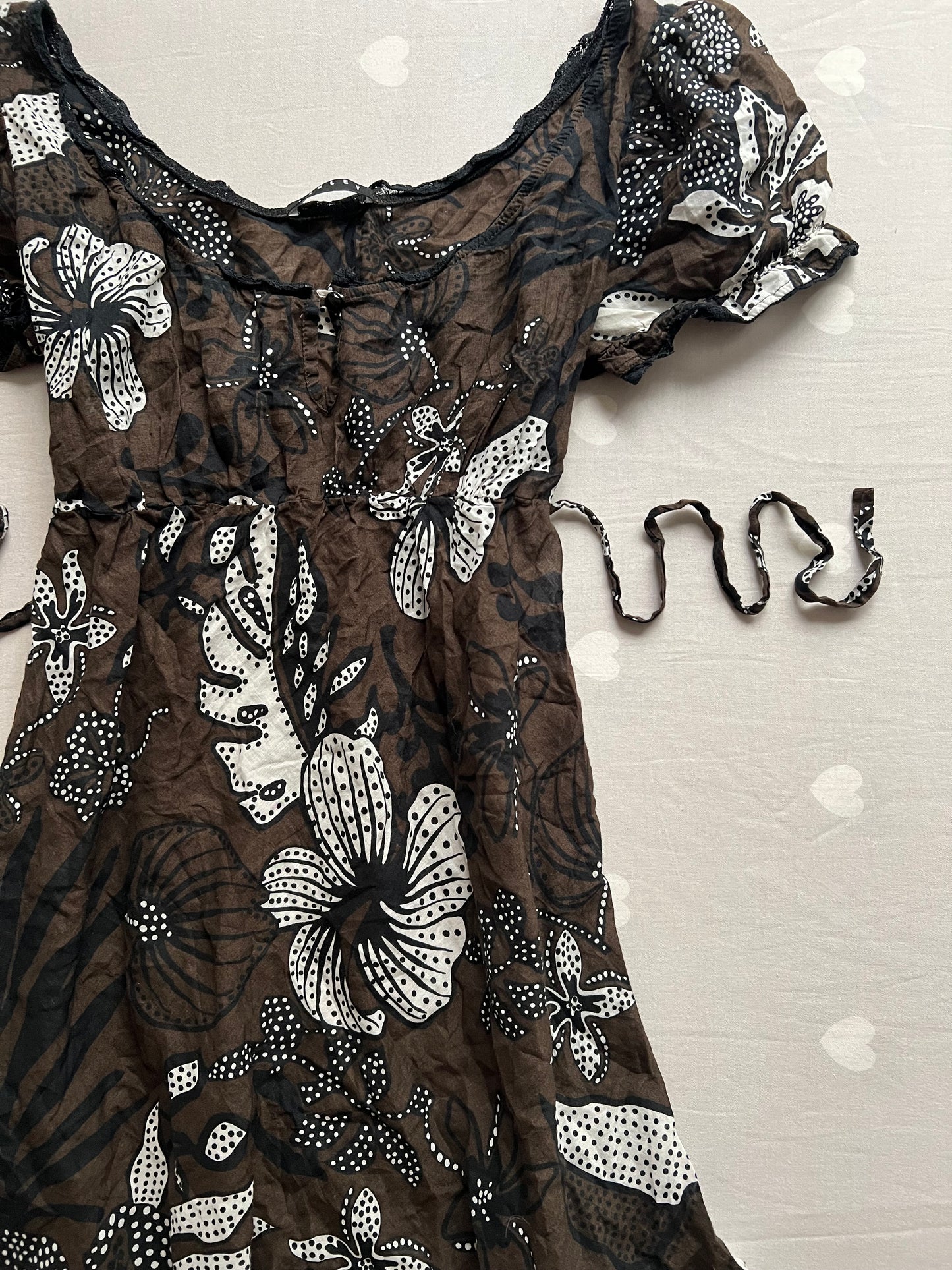 Bohemian baby doll top