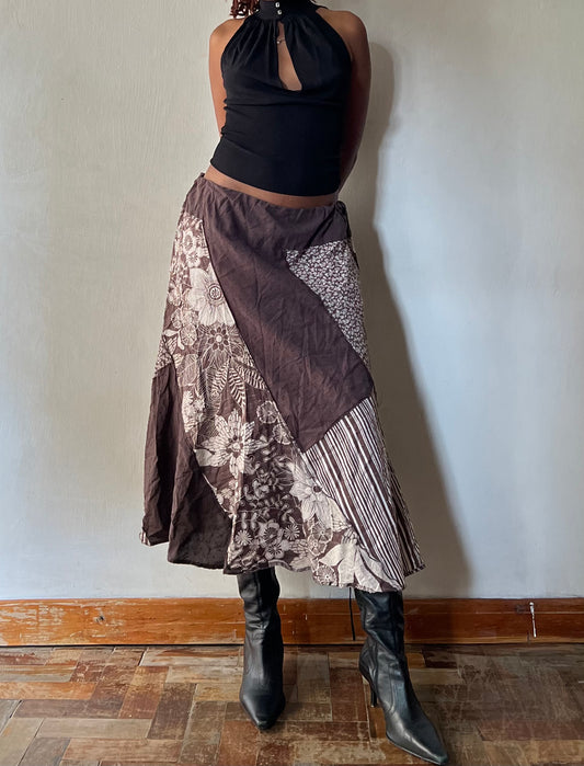 Bohemian Patch Work Skirt
