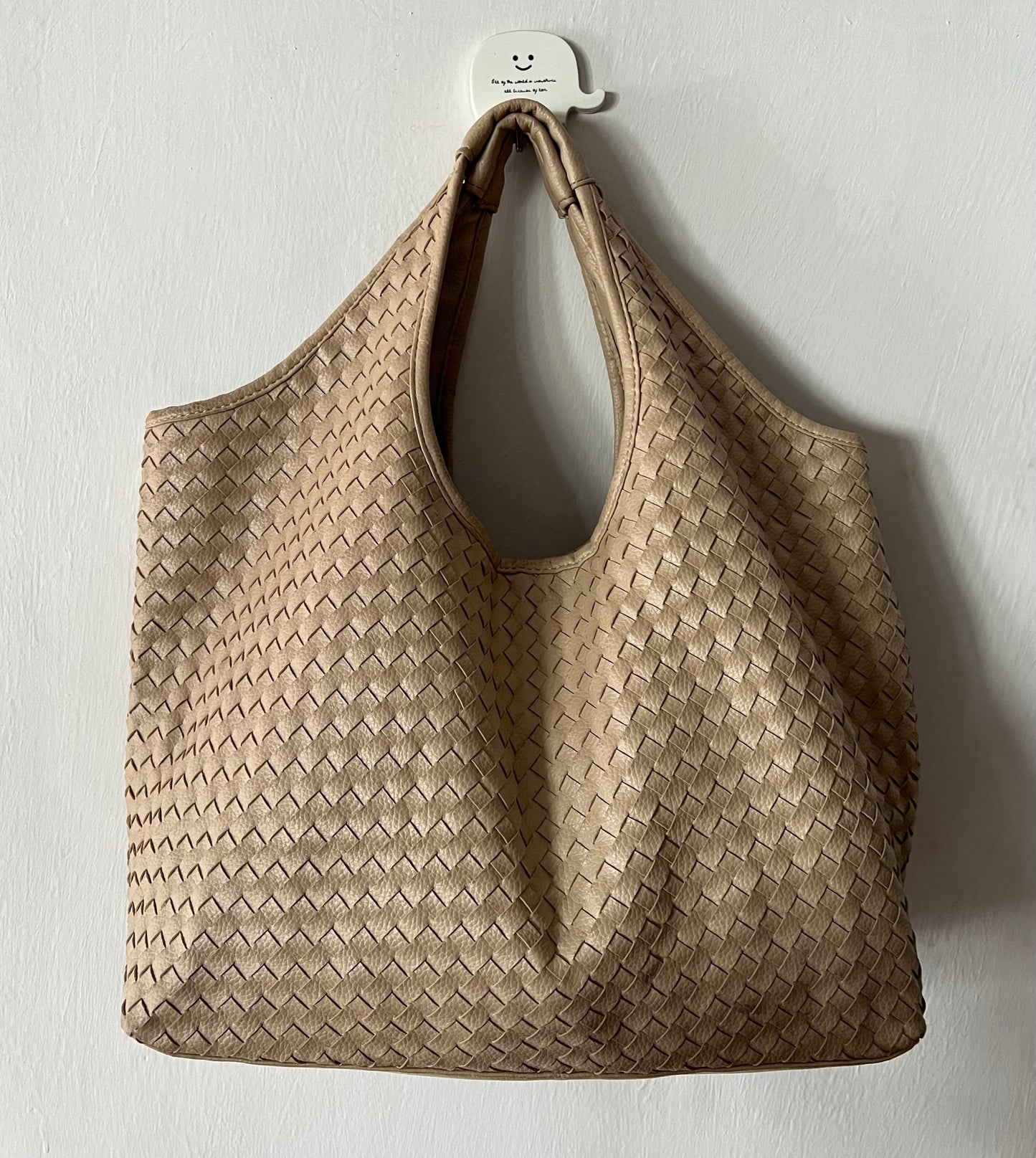 Woven Leather Shoulder Bag