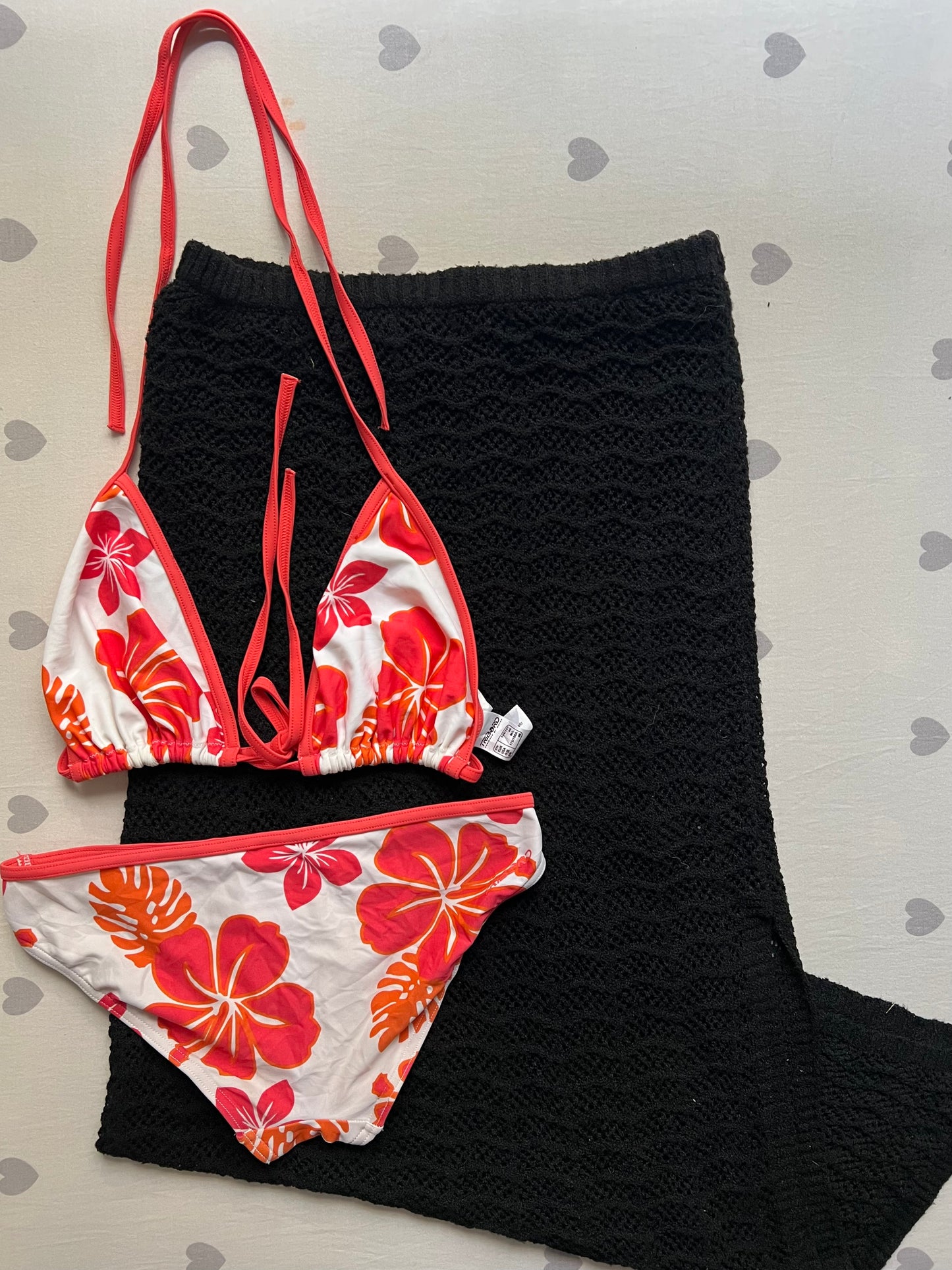 Black Crochet Maxi Skirt