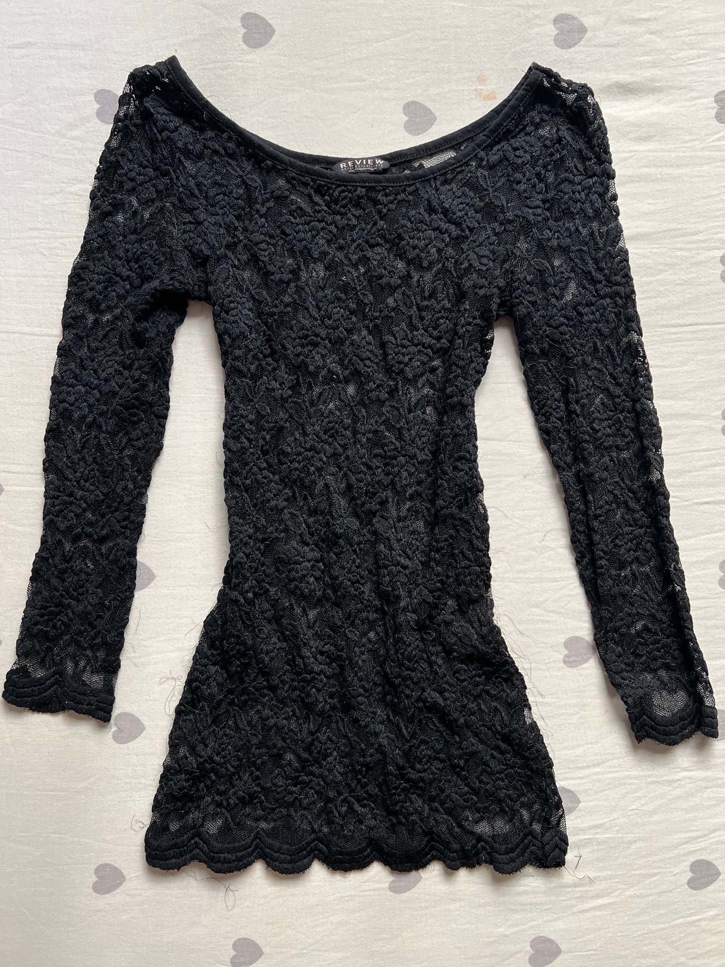Lace long sleeve top
