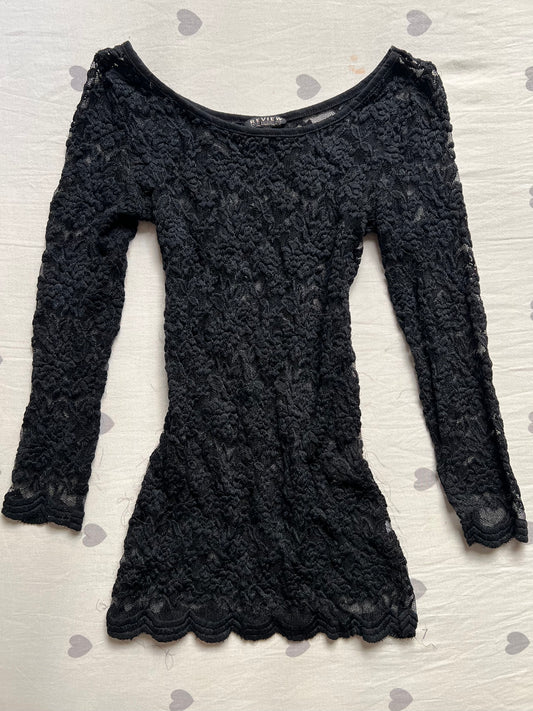 Lace long sleeve top
