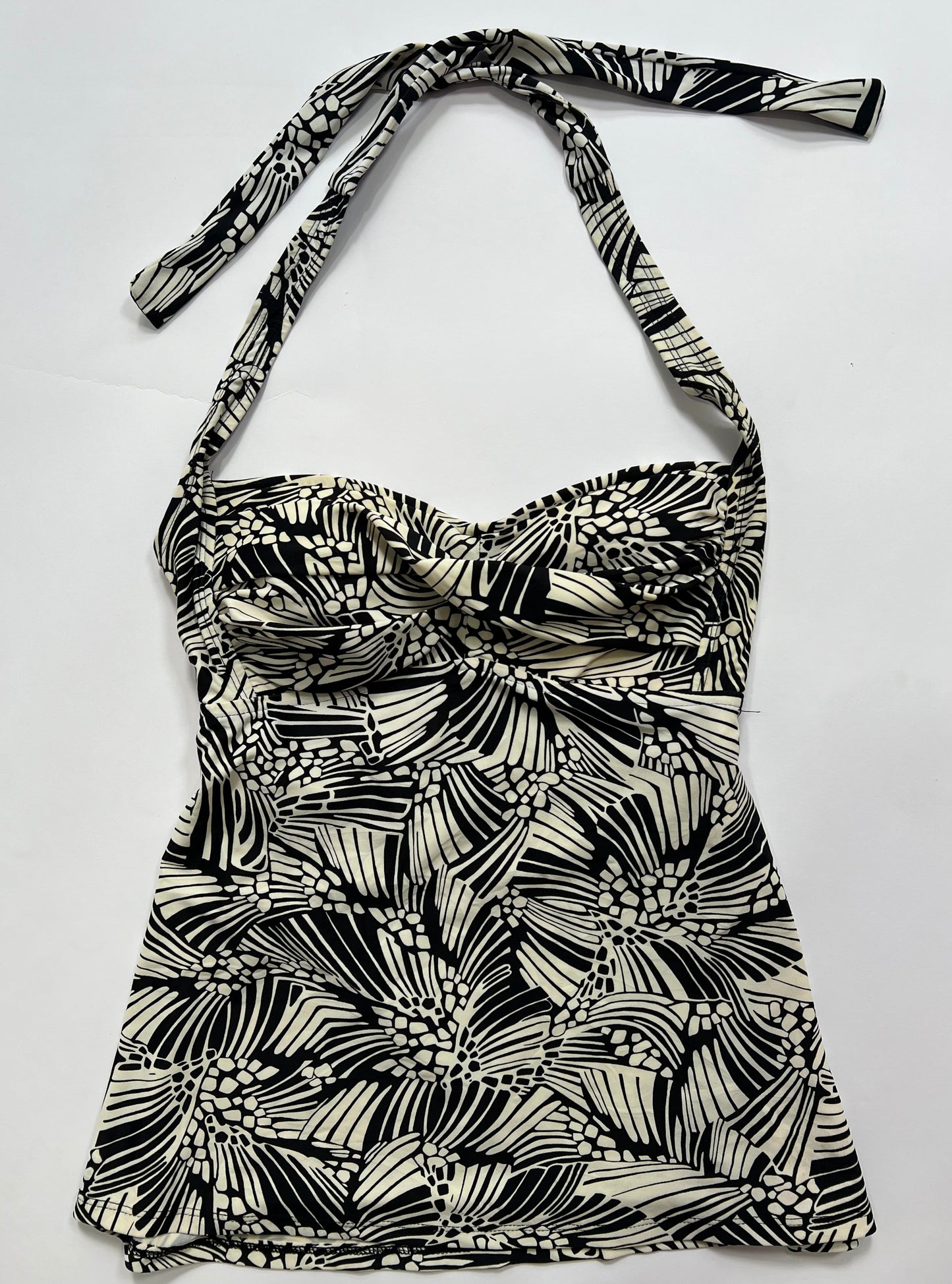 Abstract print tankini halter