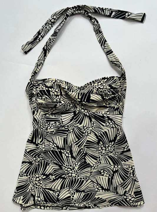 Abstract print tankini halter