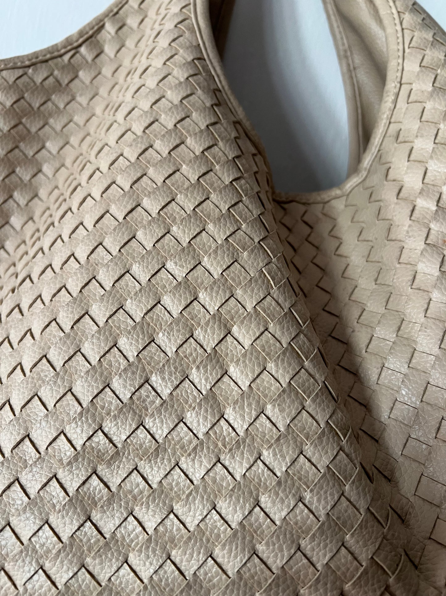 Woven Leather Shoulder Bag