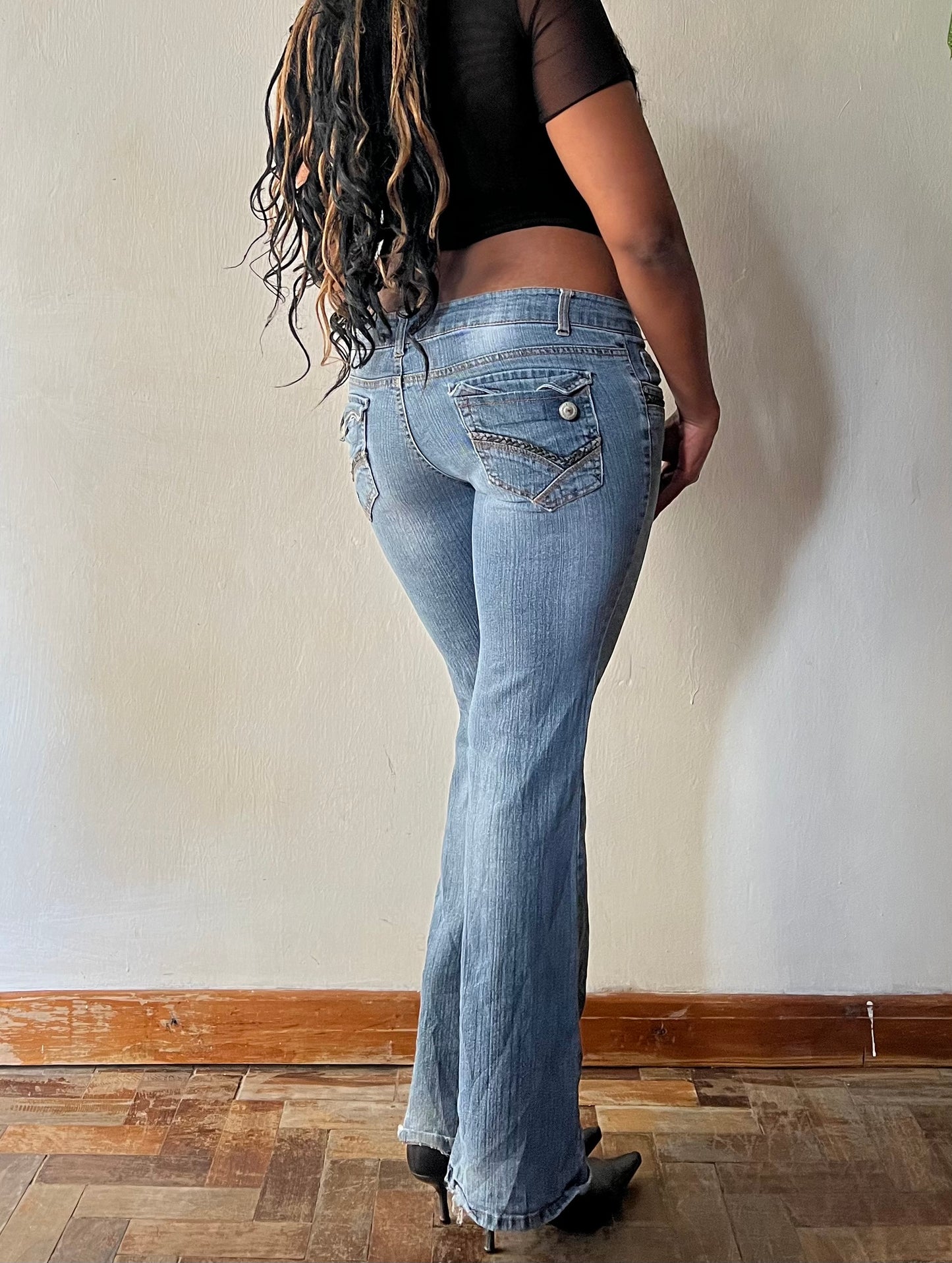 Low rise y2k boot cut jeans