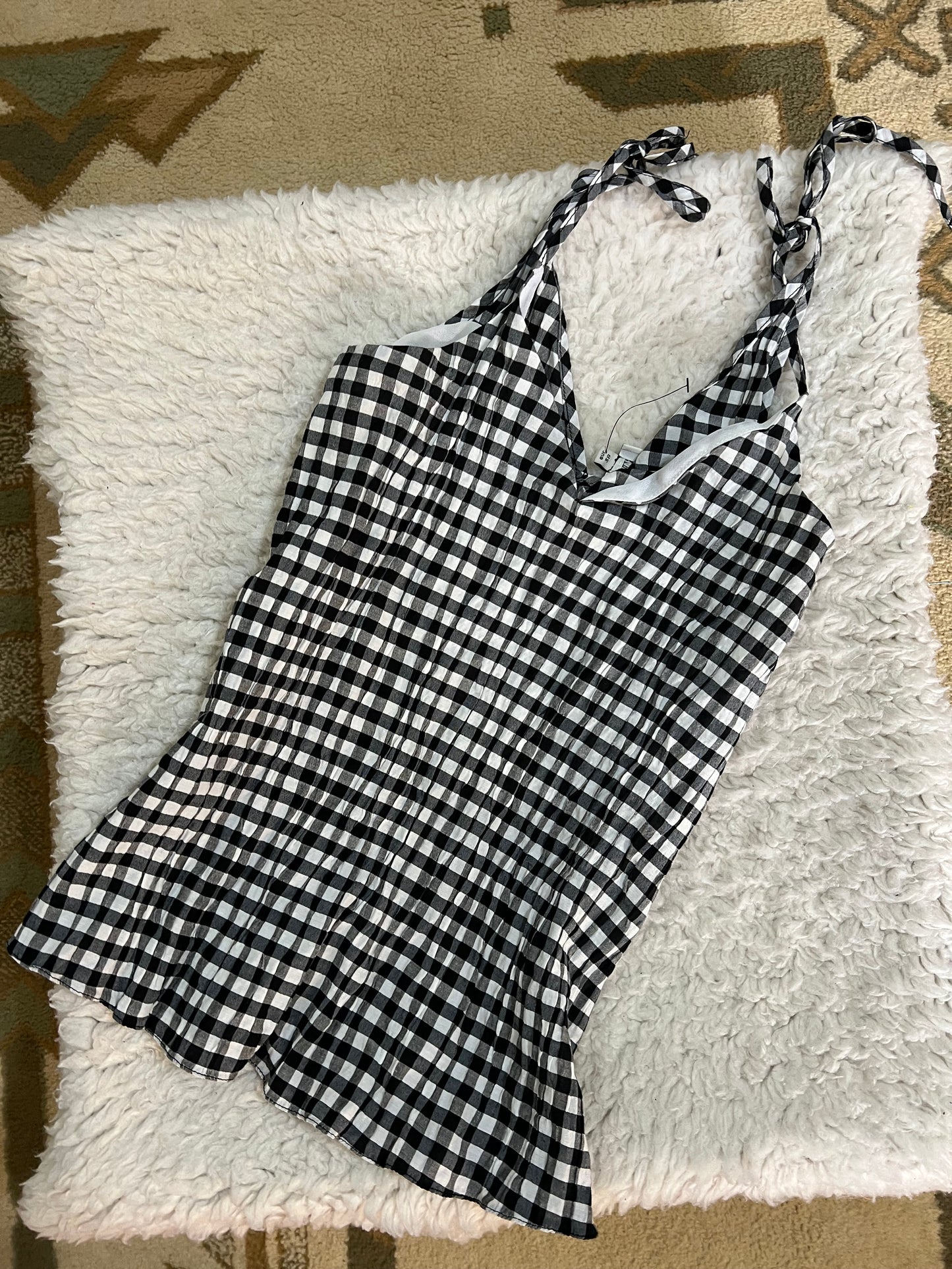 Gingham Halter Top