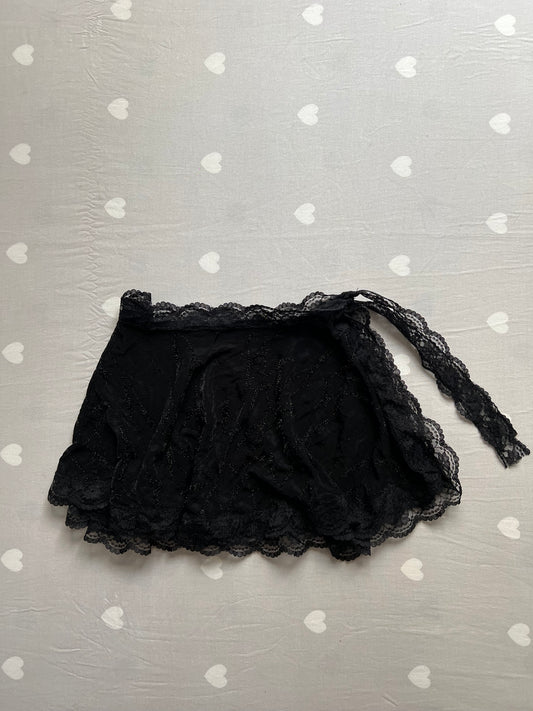 Mesh Wrap Skirt