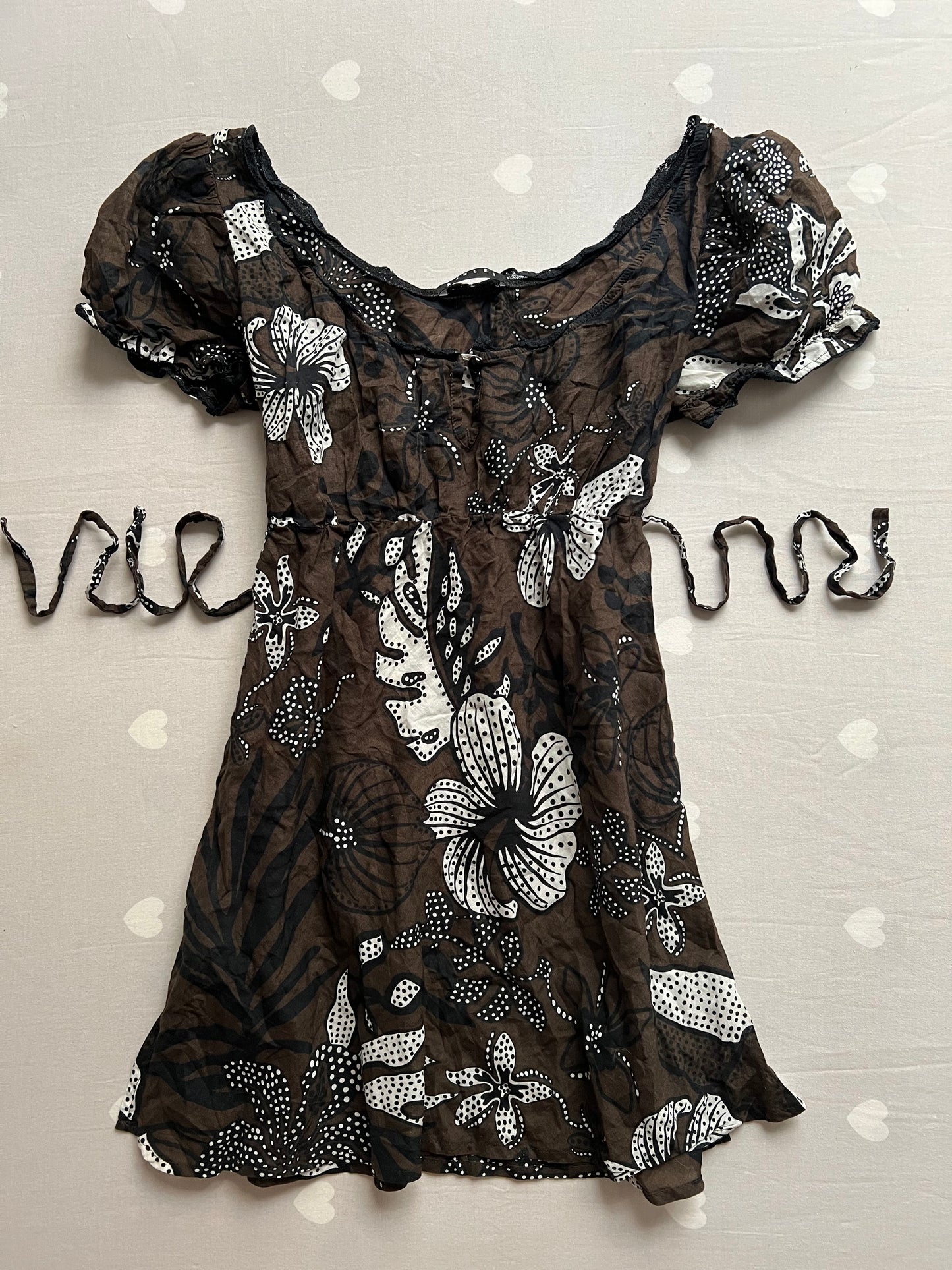 Bohemian baby doll top