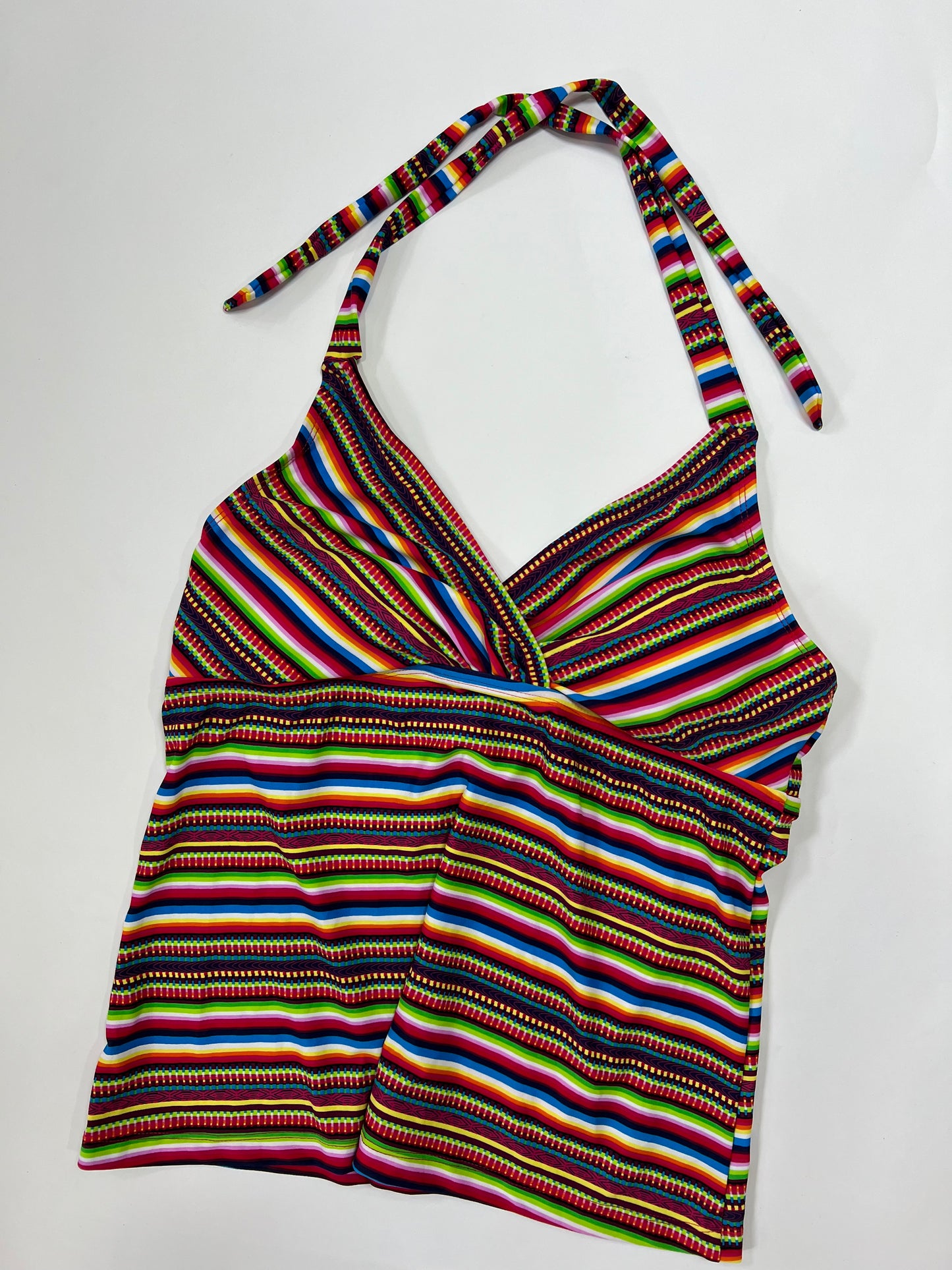 Rainbow Stripe Halter Top