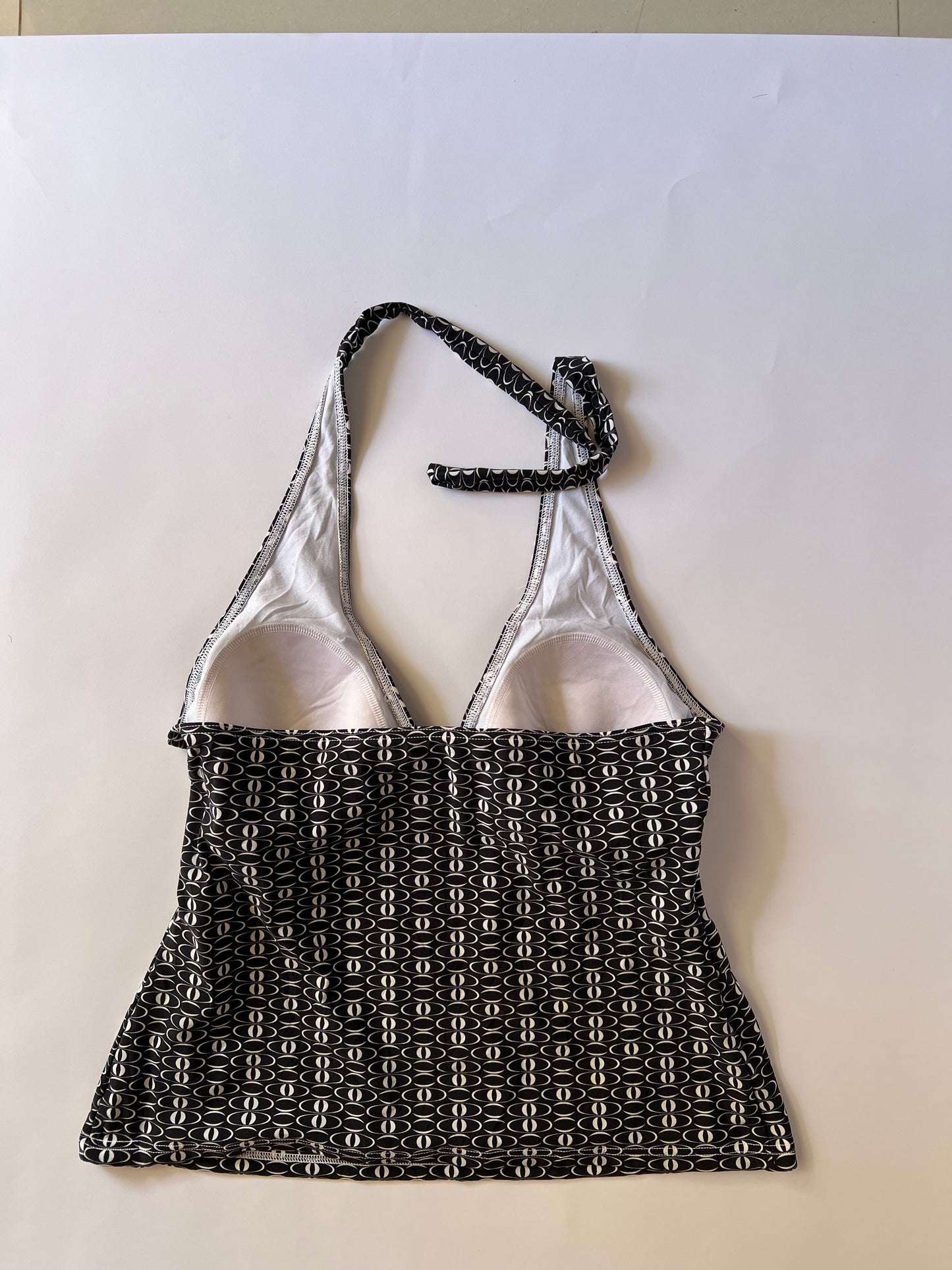 Graphic tankini halter