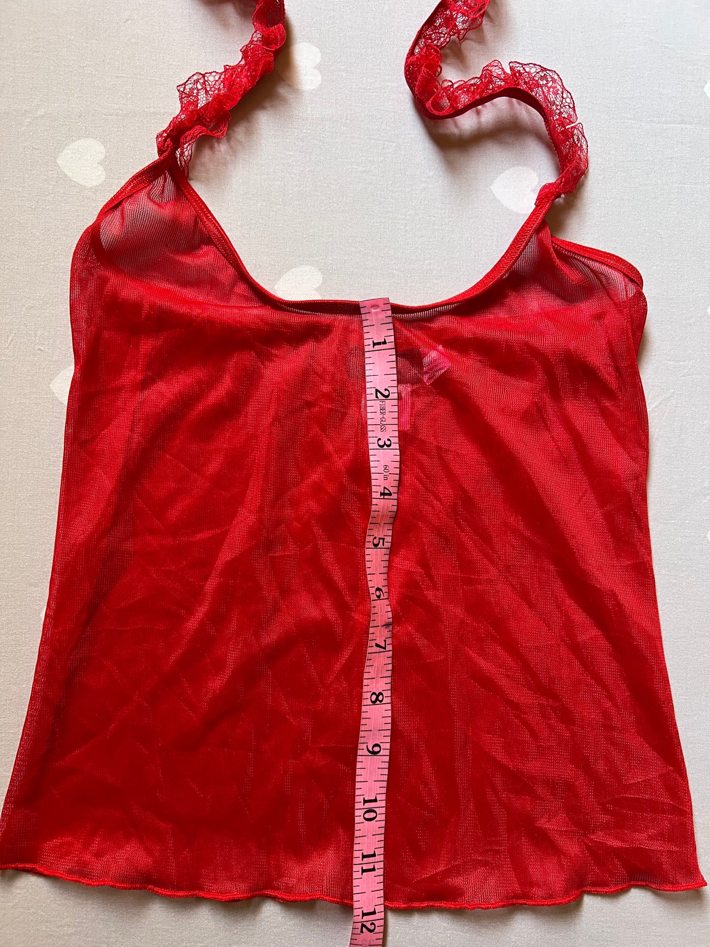 Red Lace Cami top