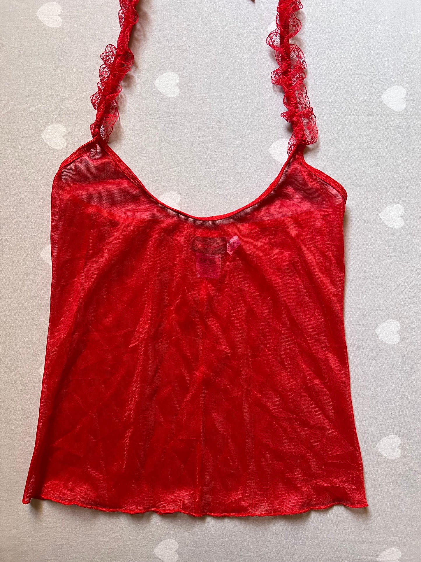 Red Lace Cami top