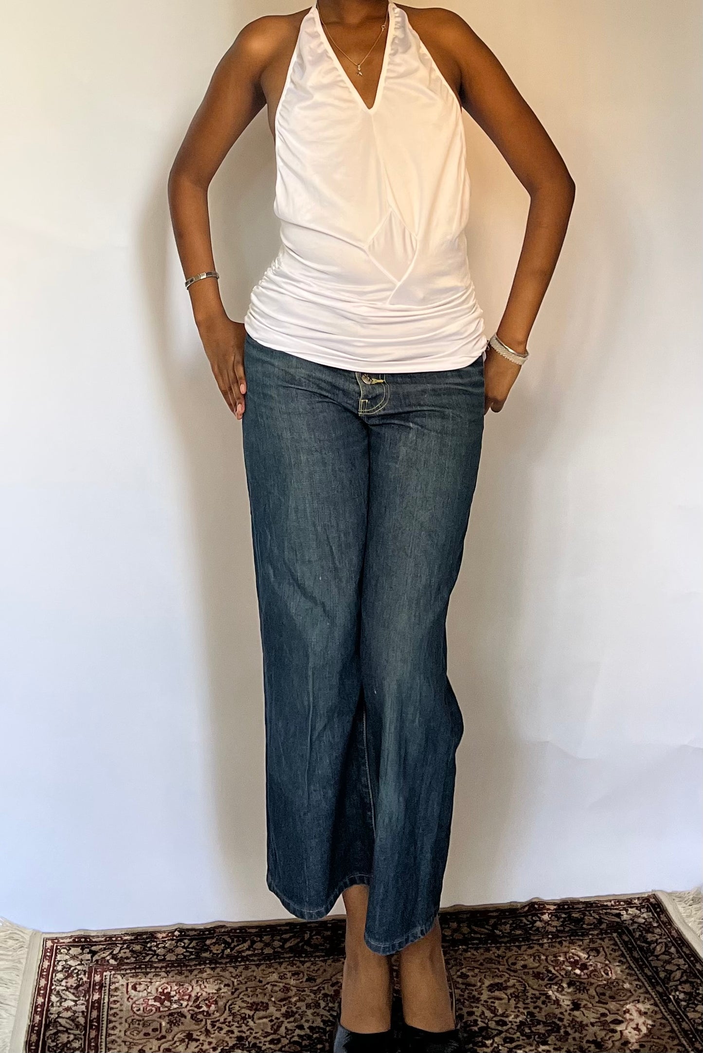 Halter neck dress top