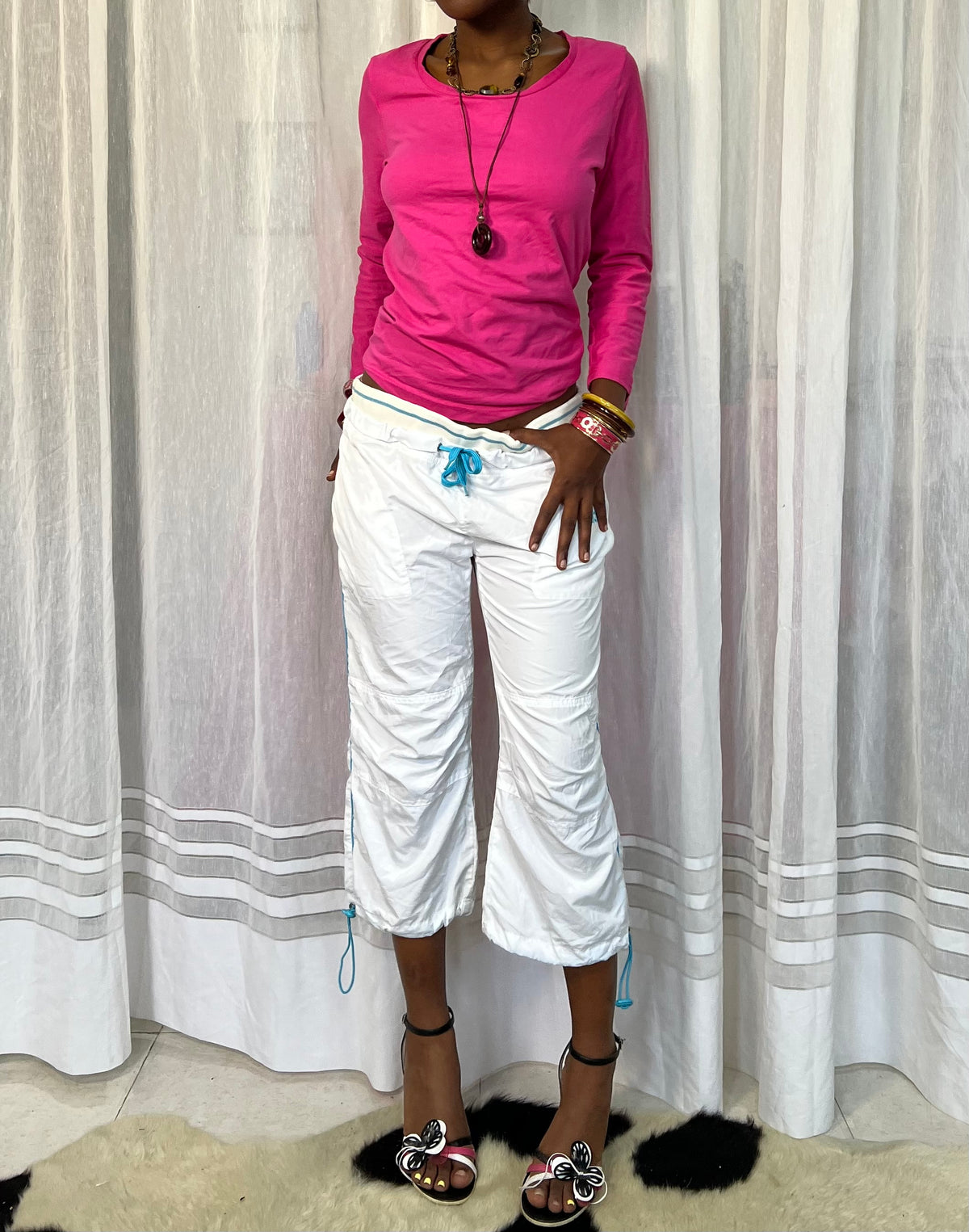 Hot Pink Long Sleeve Top