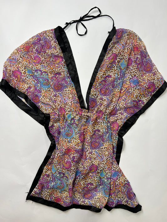 Baby Phat Paisley Kimono Sleeve Tunic