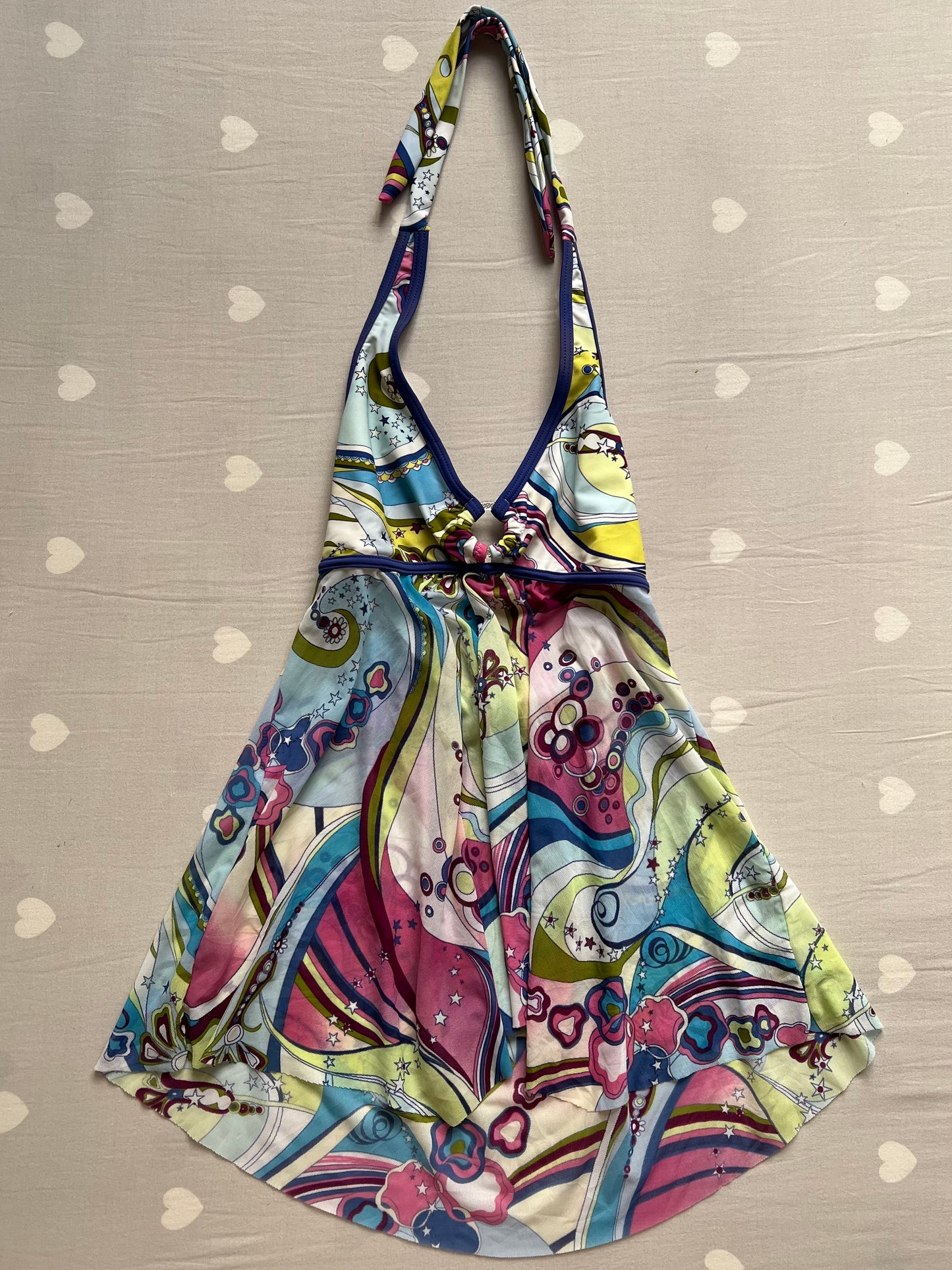 Graphic asymmetrical top