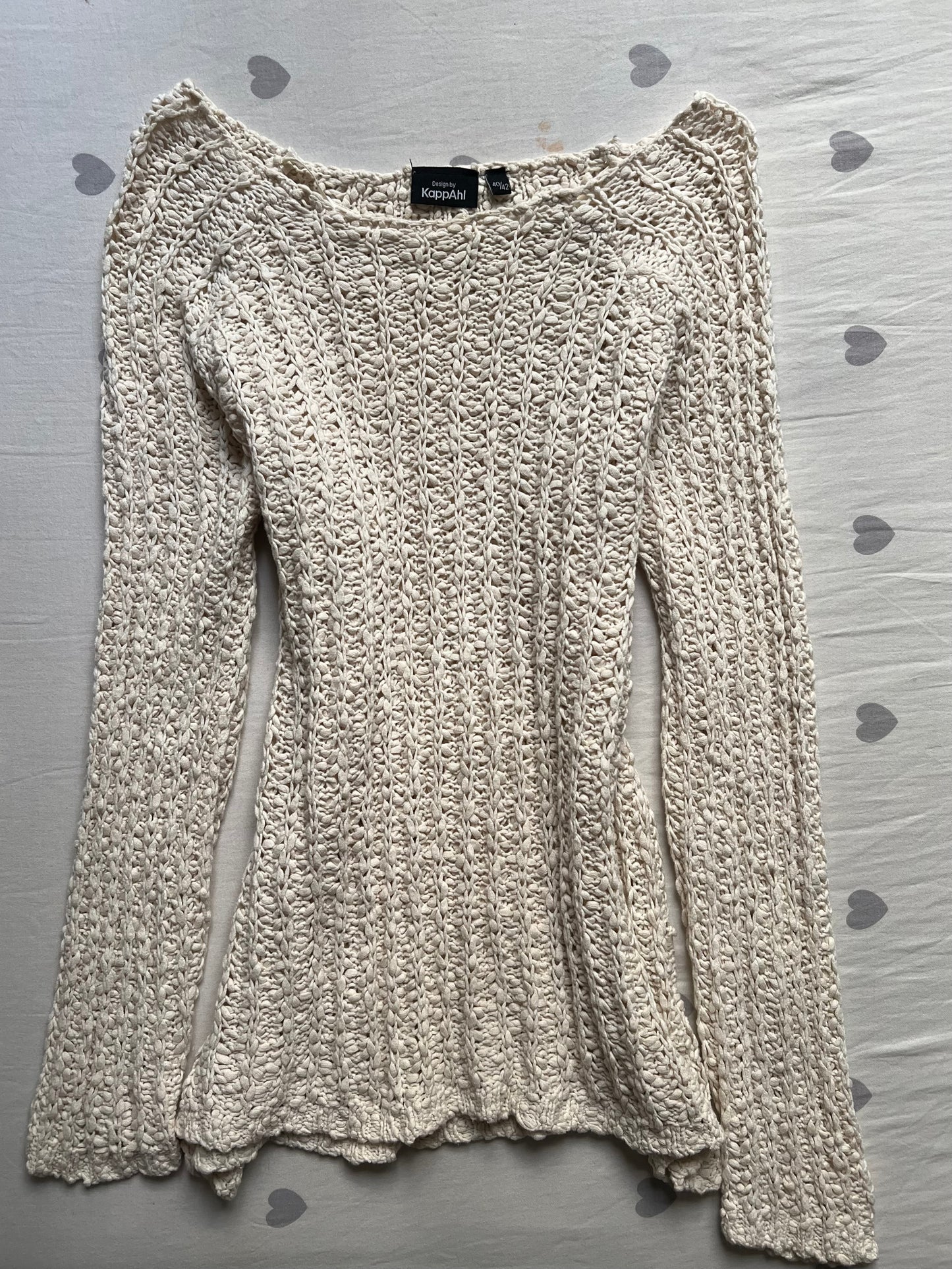 Crochet off the shoulder sweater