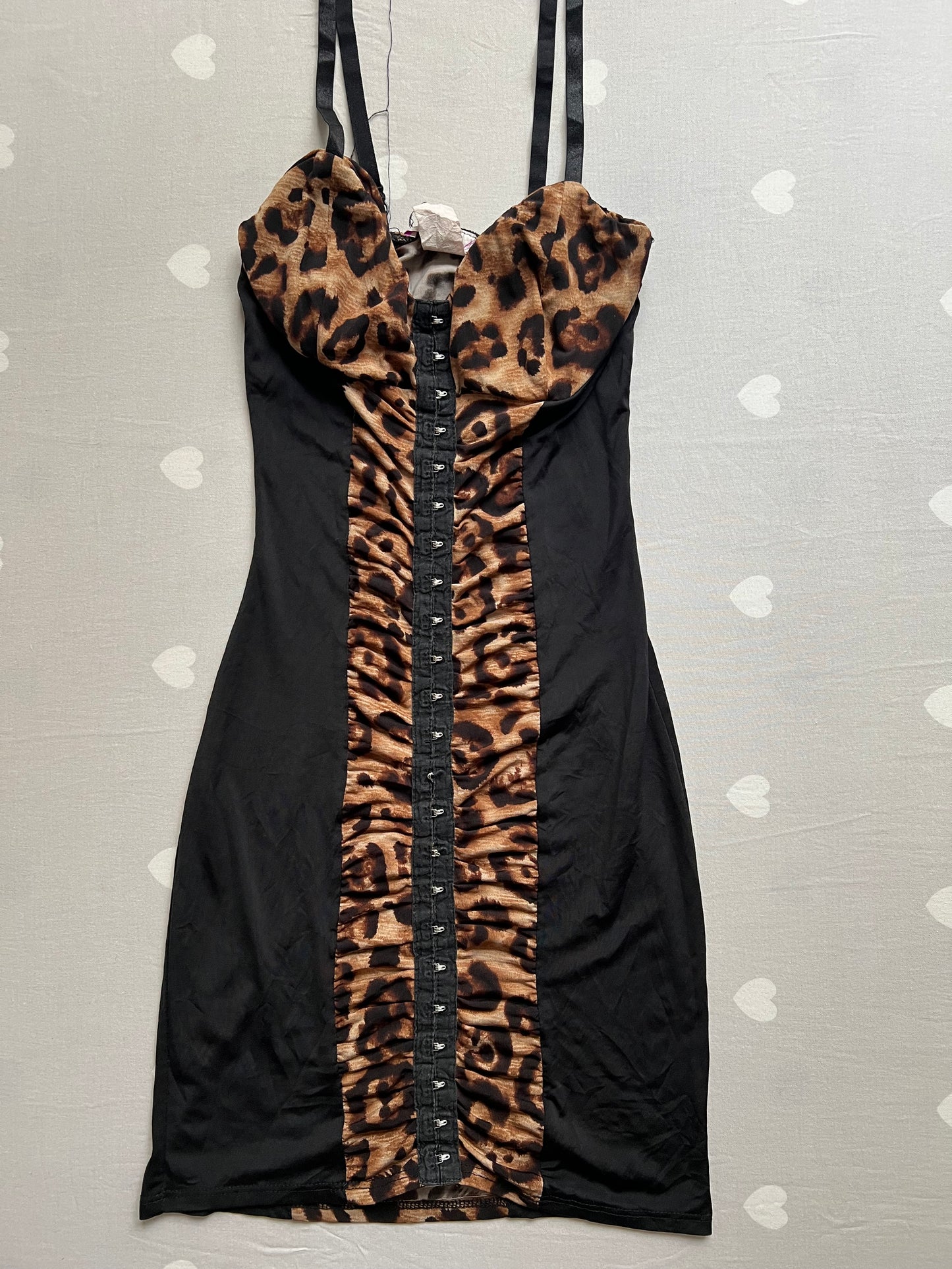 Leopard print bandage dress