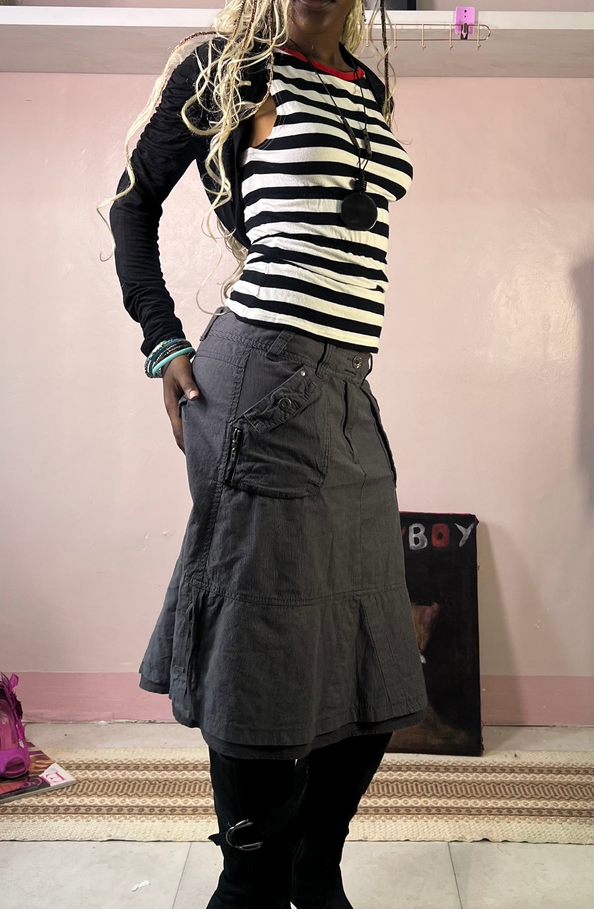 Black bolero top
