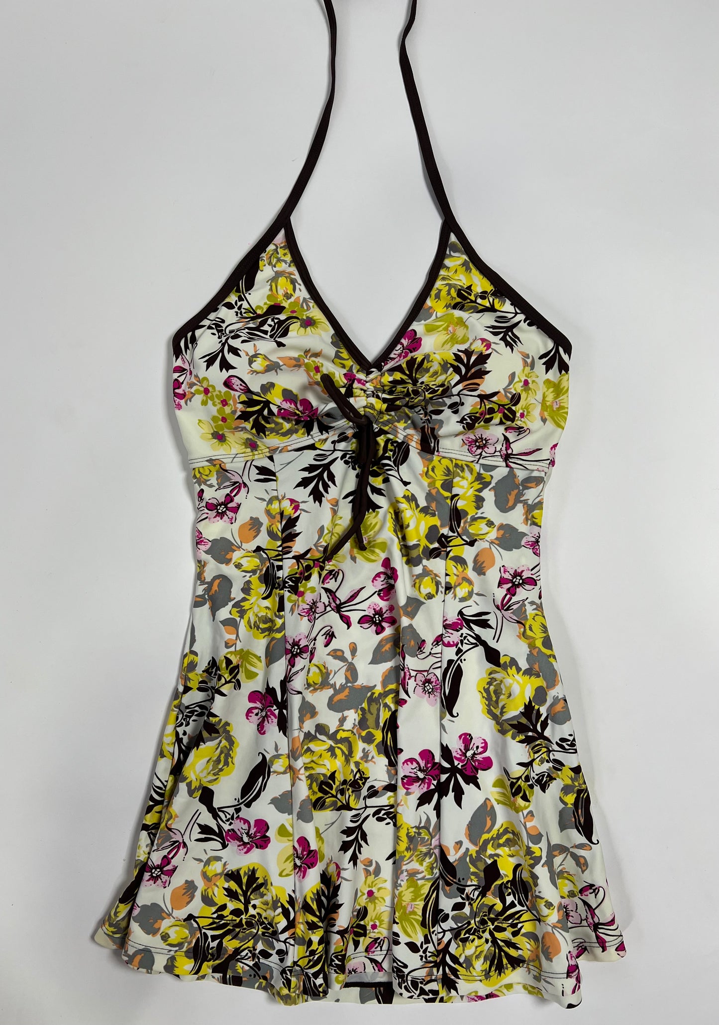 Floral Halter Tankini Dress