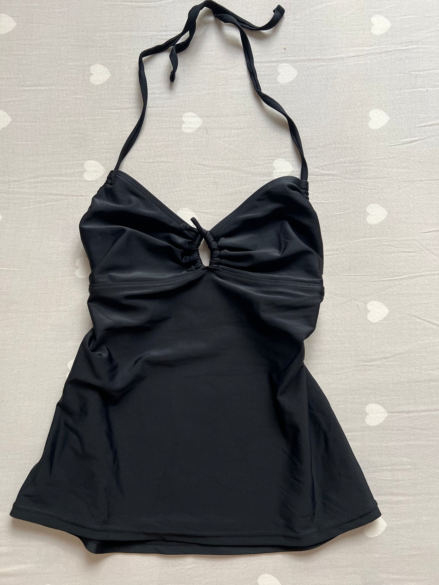 Black tankini halter top