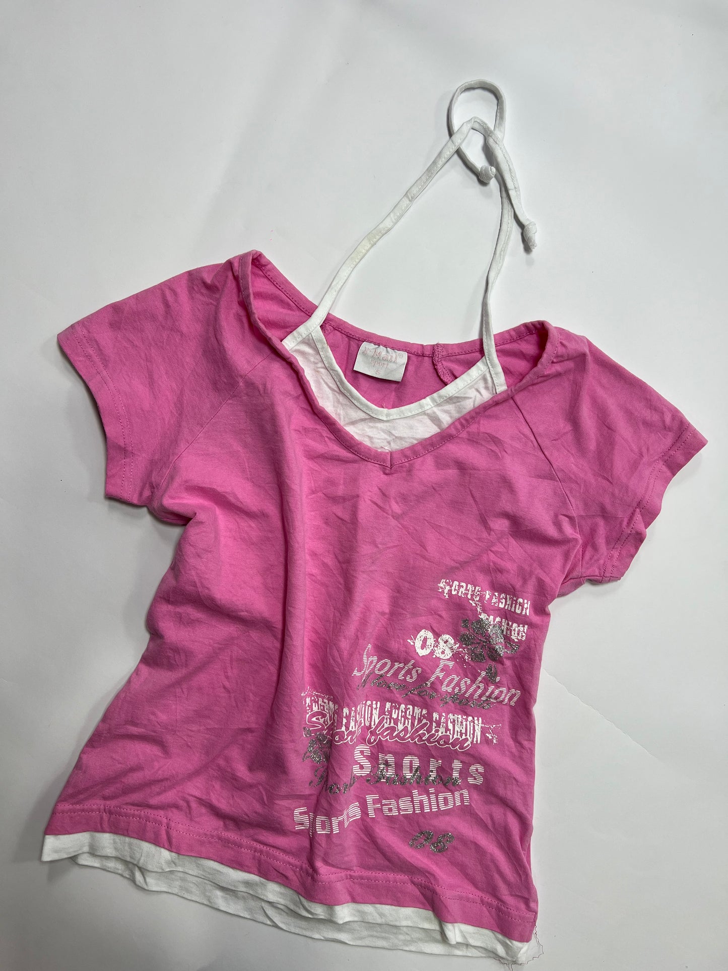 Pink Sports Graphic Tee