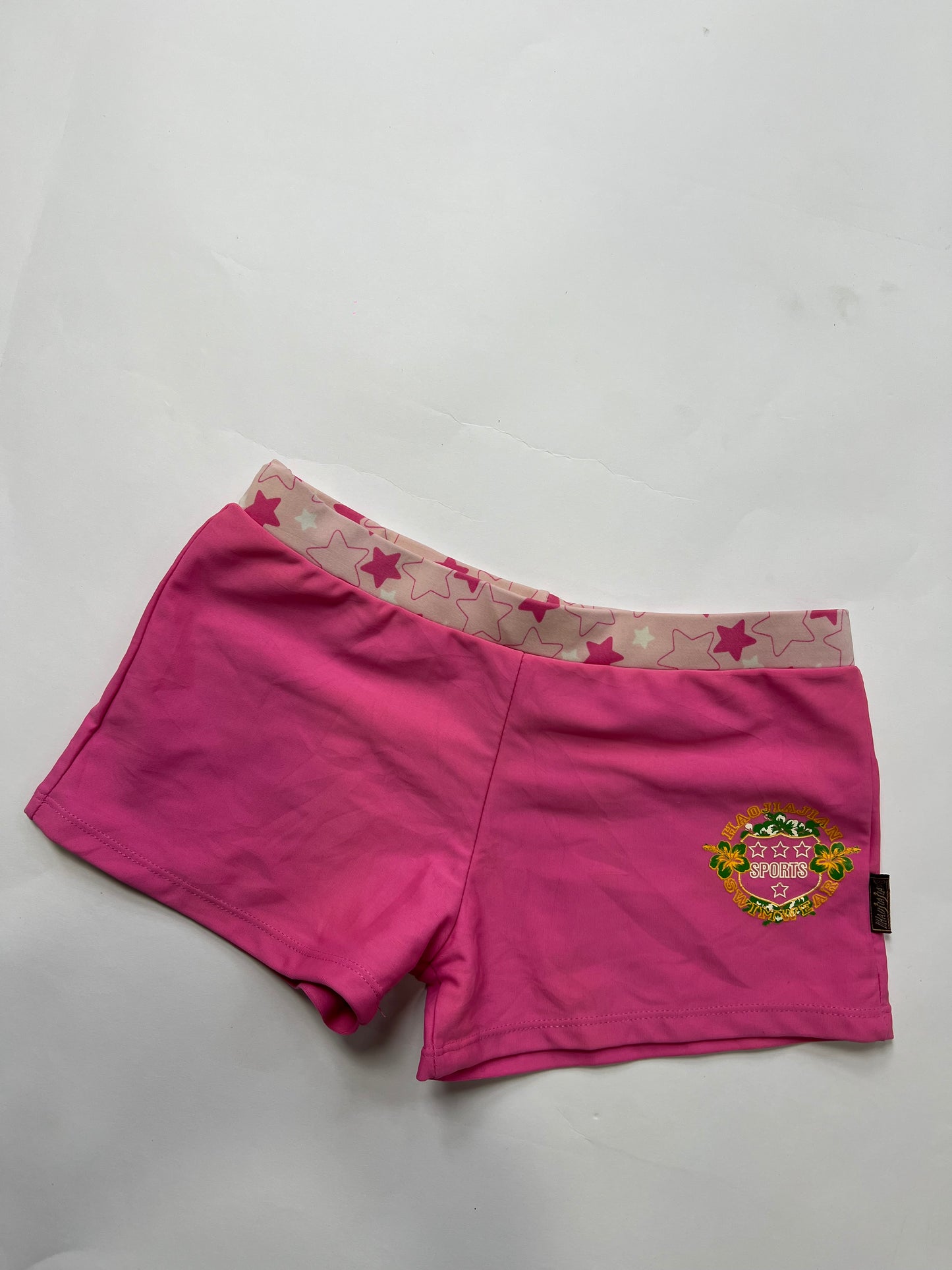 Pink swim shorts