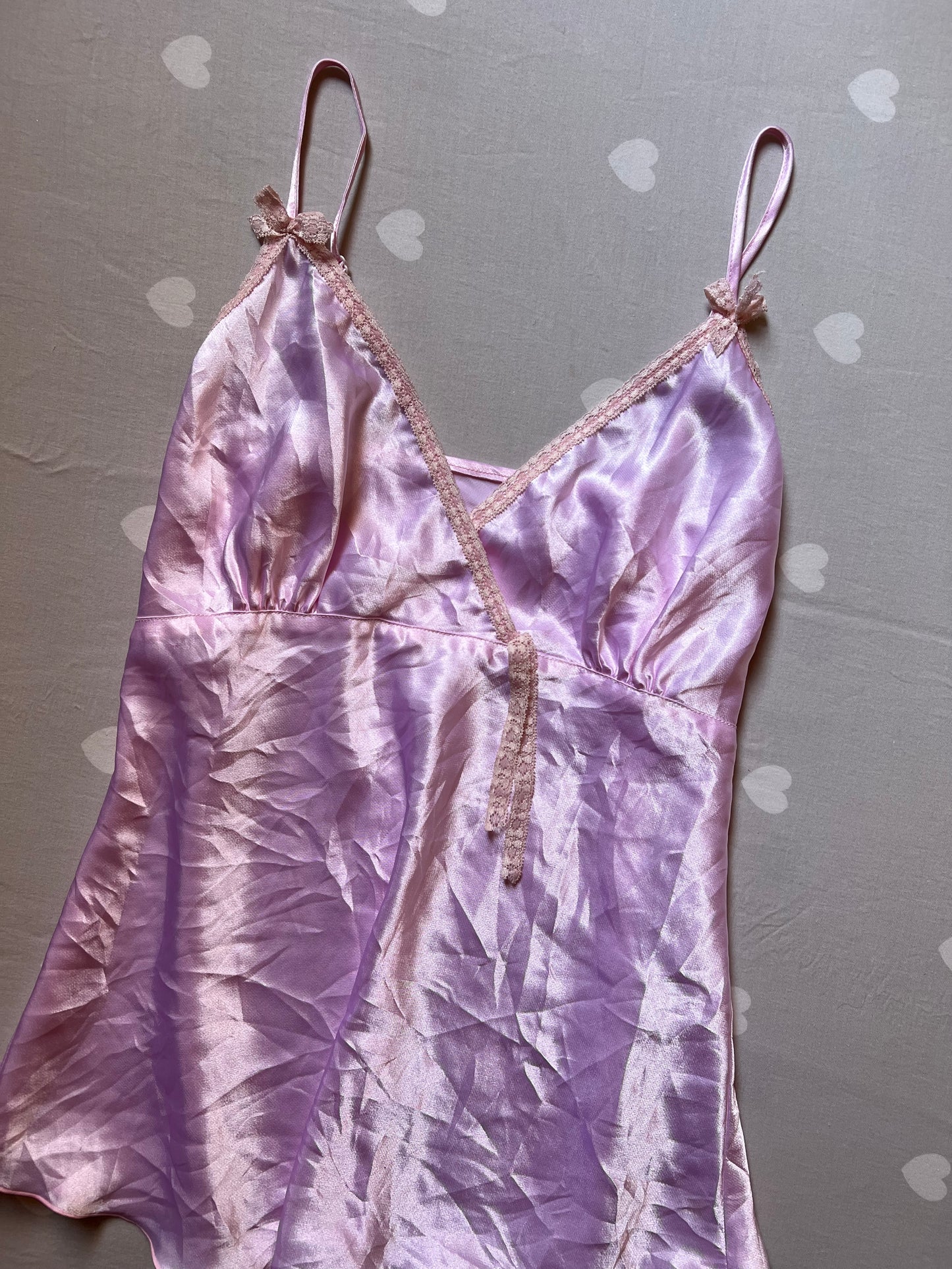 Lilac Satin Cami top