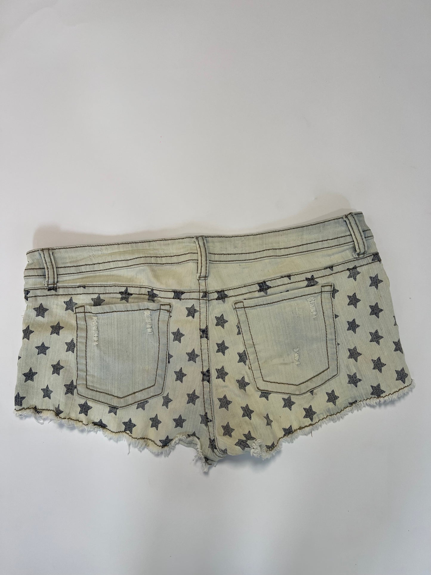 American Flag Denim Shorts