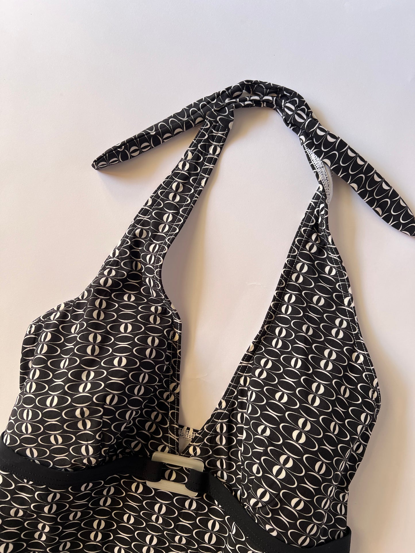 Graphic tankini halter