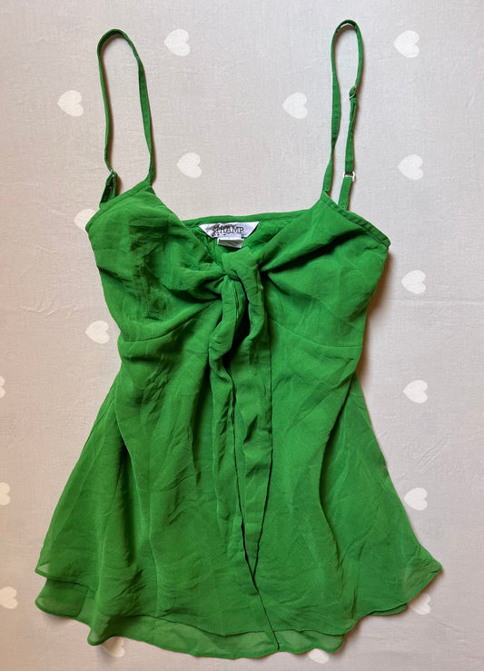 Green Flowy top
