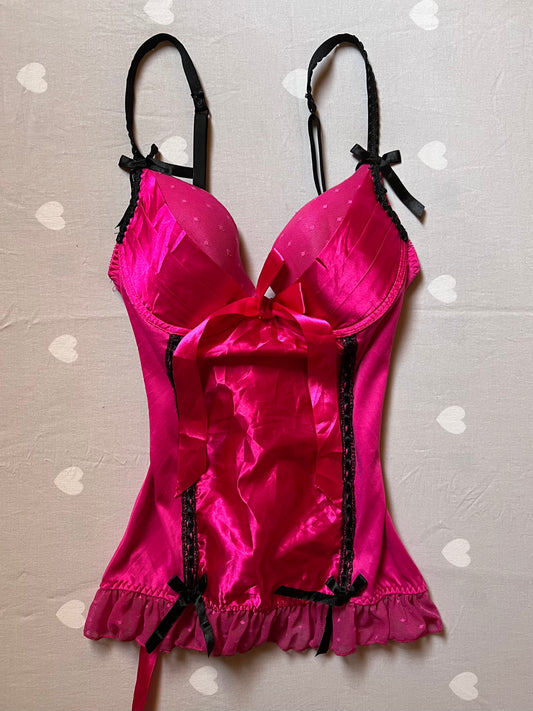 Hot pink  corset top