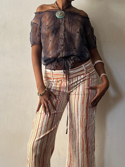 Sheer boho top