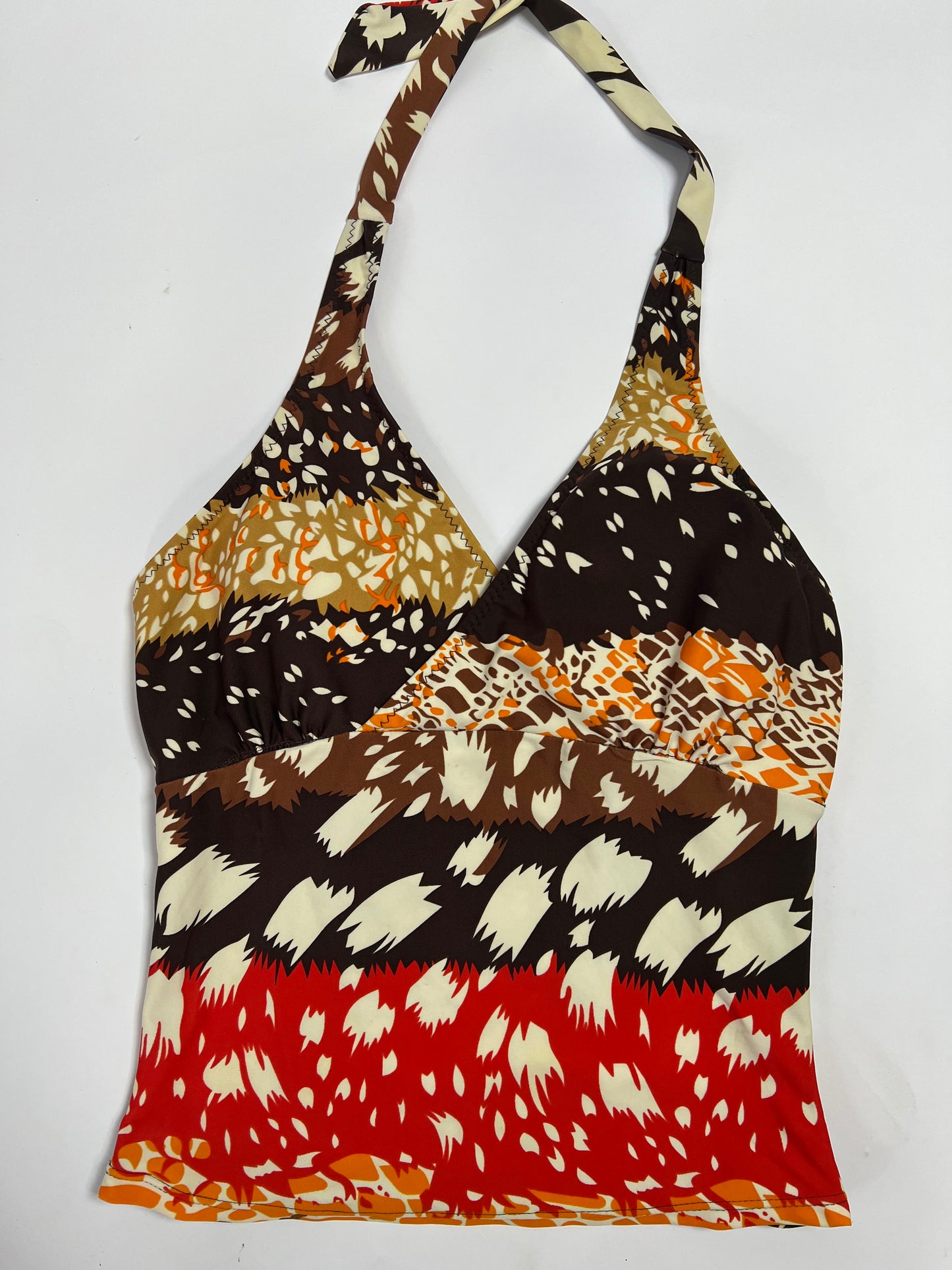 Retro Halter Tankini Top