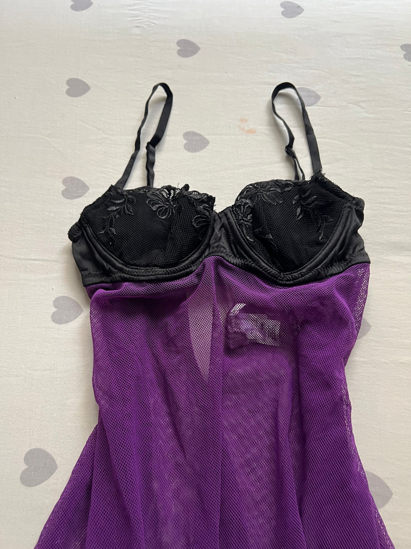 Purple Lace lingerie cami