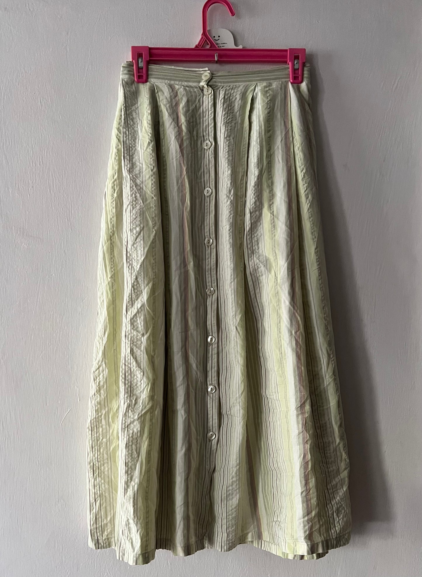 Reworked button down maxi skirt