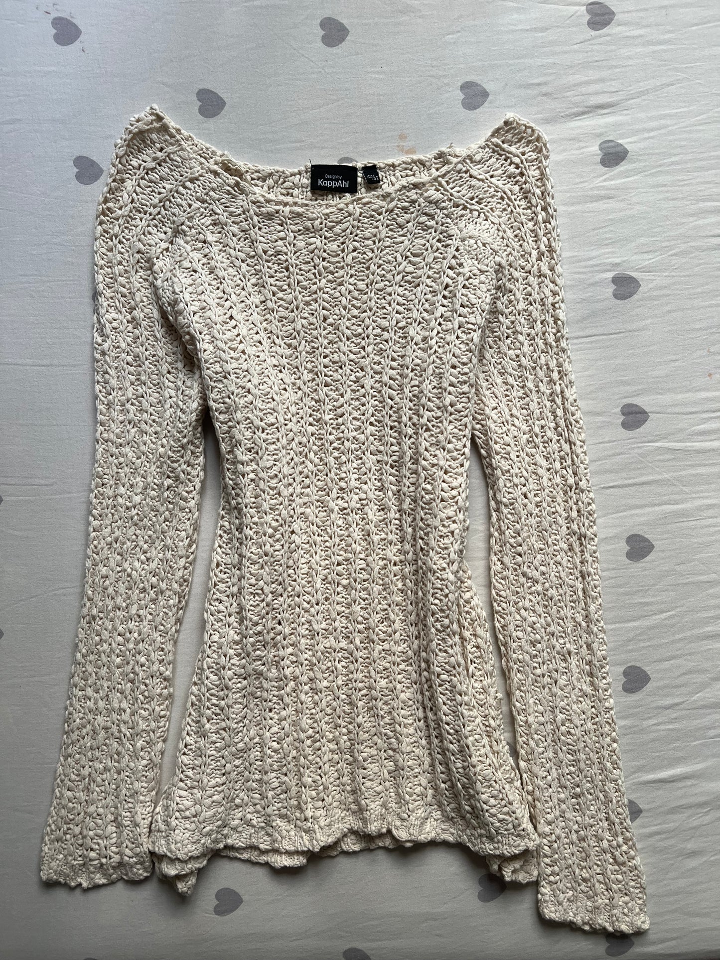 Crochet off the shoulder sweater