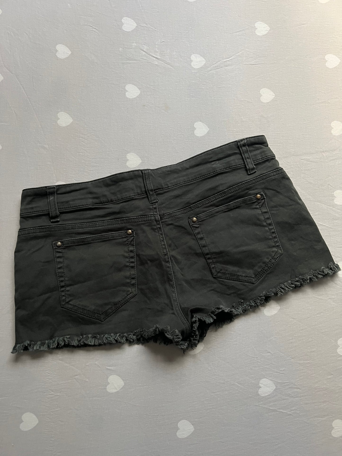 Studded Denim Shorts