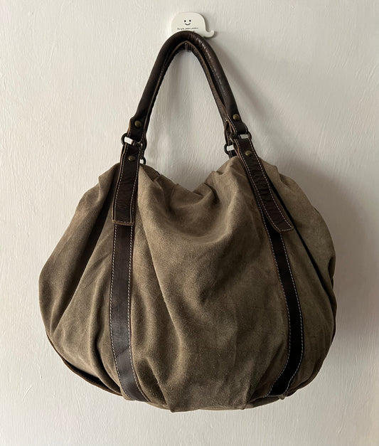 Military Green Suede bag