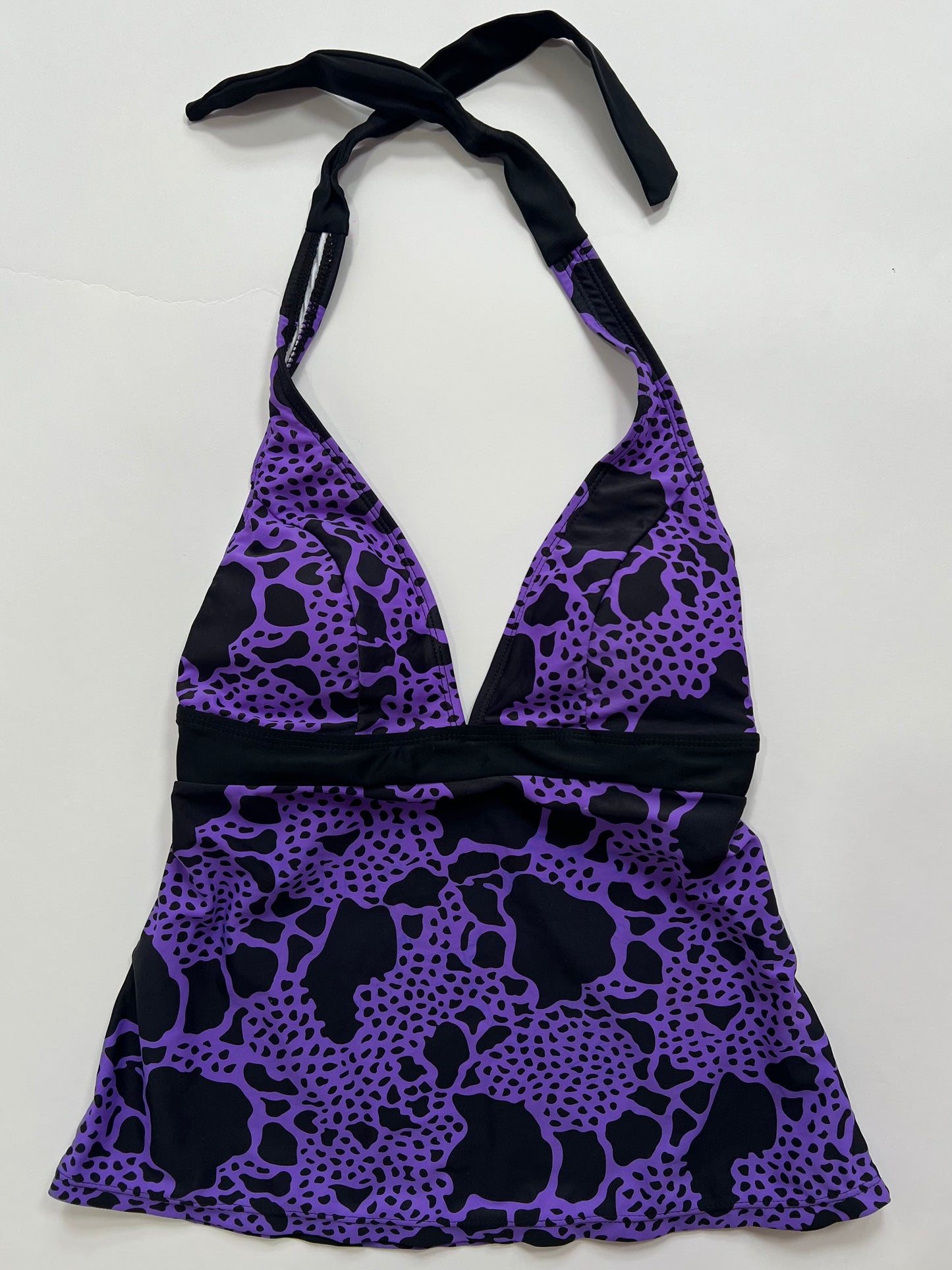 Purple Animal Print Halter Top