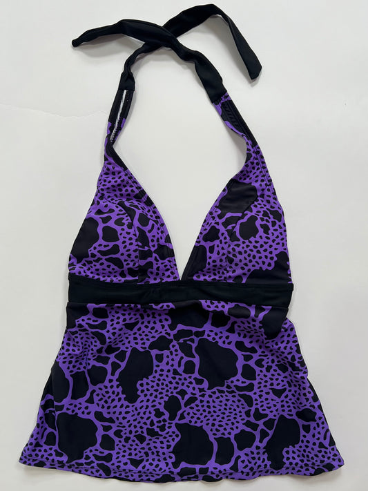Purple Animal Print Halter Top